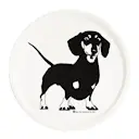 Åke serveringsbricka 38x38 cm svart/vit