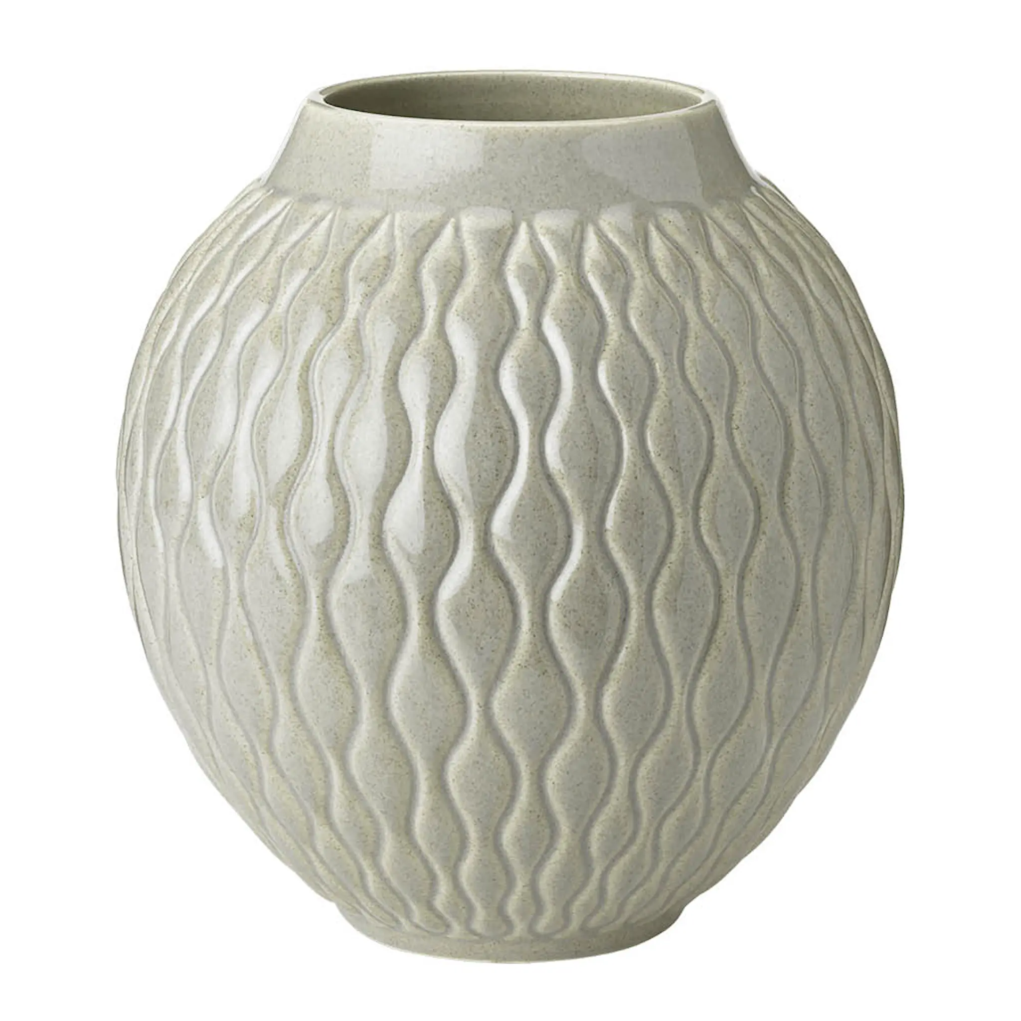 Knabstrup Keramik Solum vas 24 cm ash