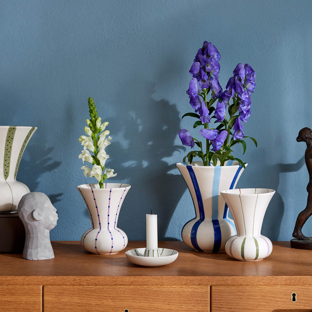 Kähler Signature Maljakko 20 cm Sininen