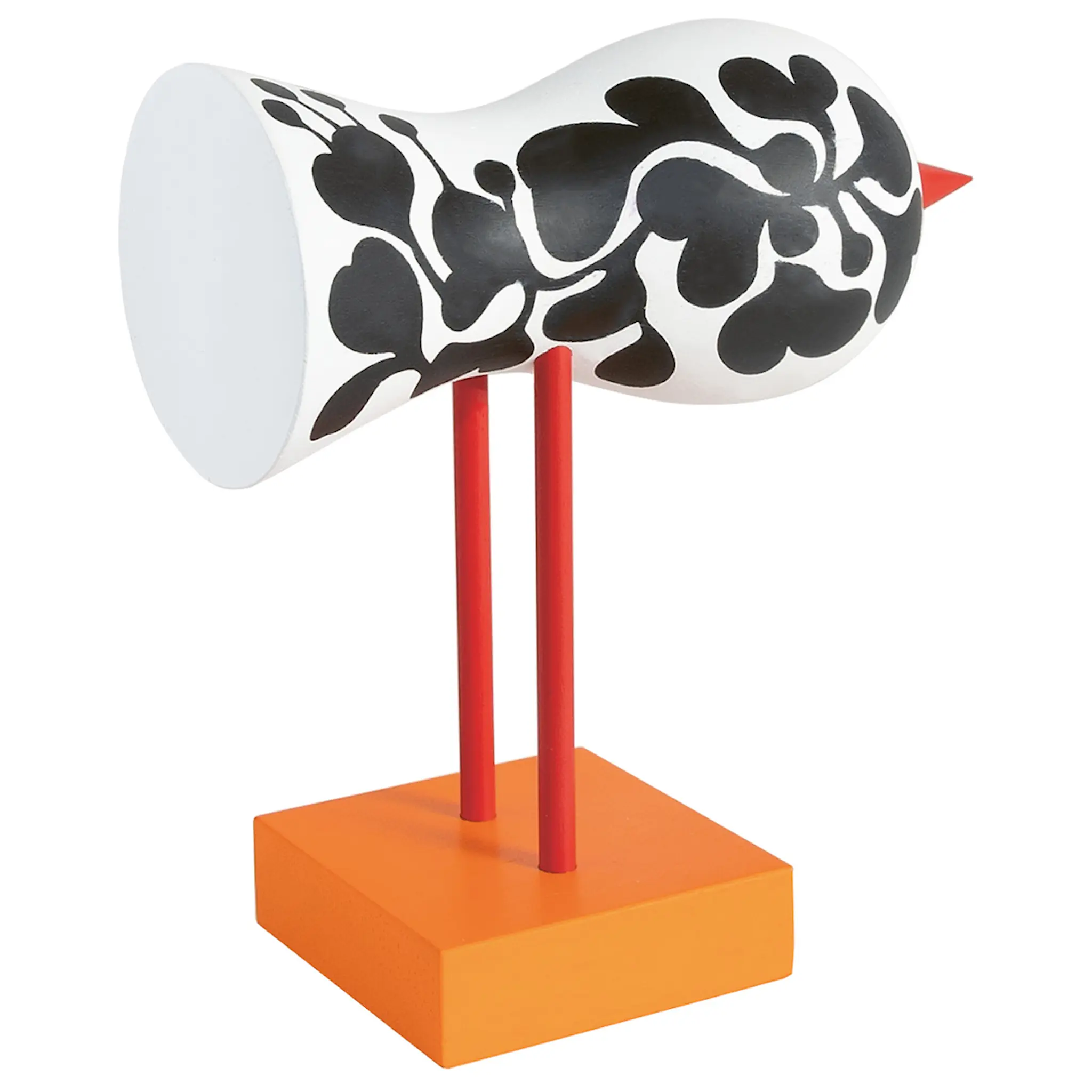 Design House Stockholm Birds 1967 Puulintu Nro 3 16 cm Valkoinen/Musta