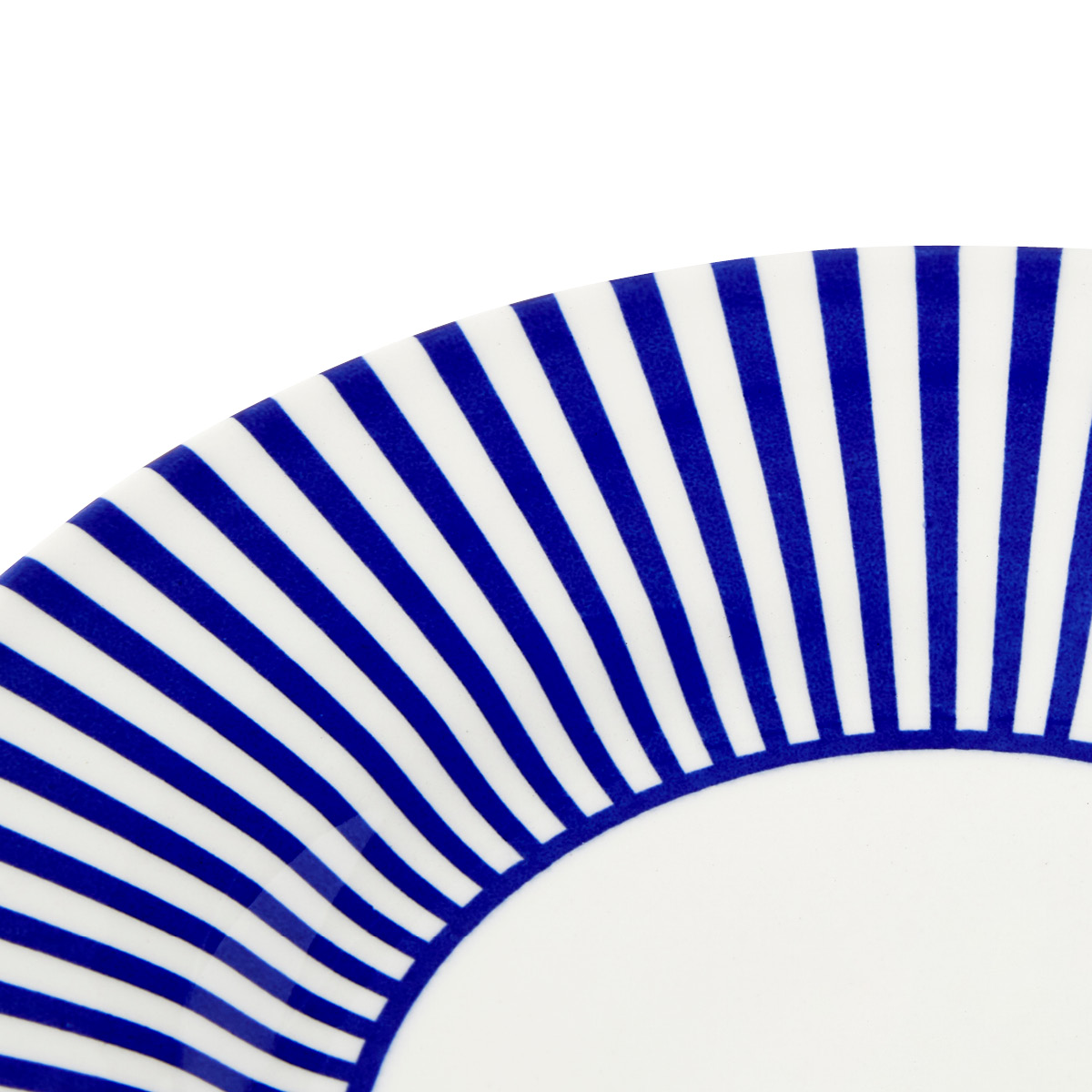 Spode Steccato asjett smalstripet 18 cm koboltblå