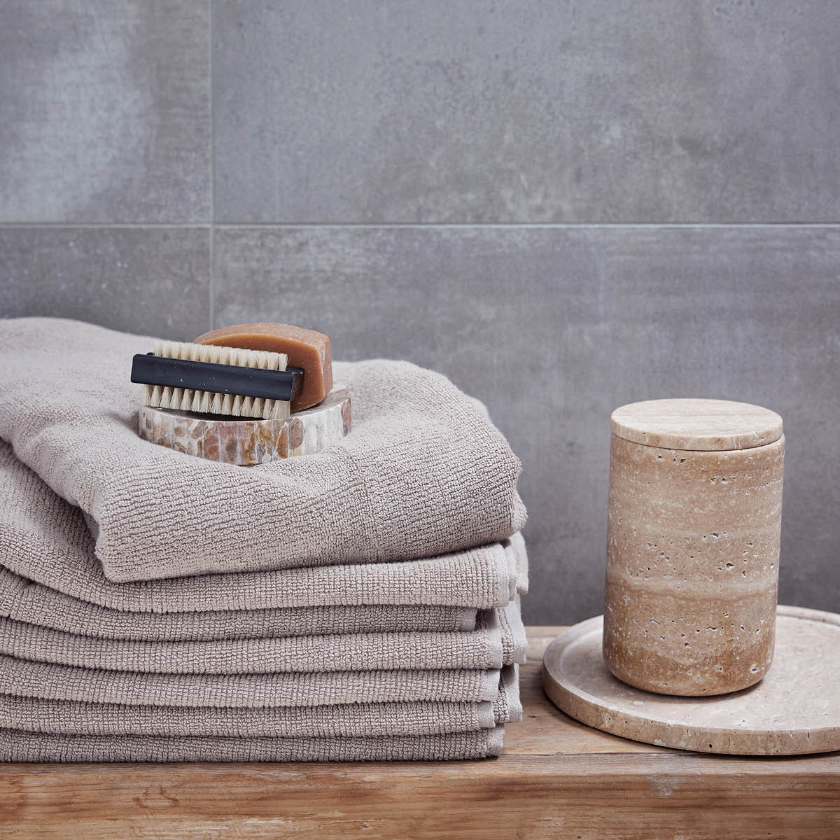 Lene Bjerre Molli badhandduk 140x70 cm linen