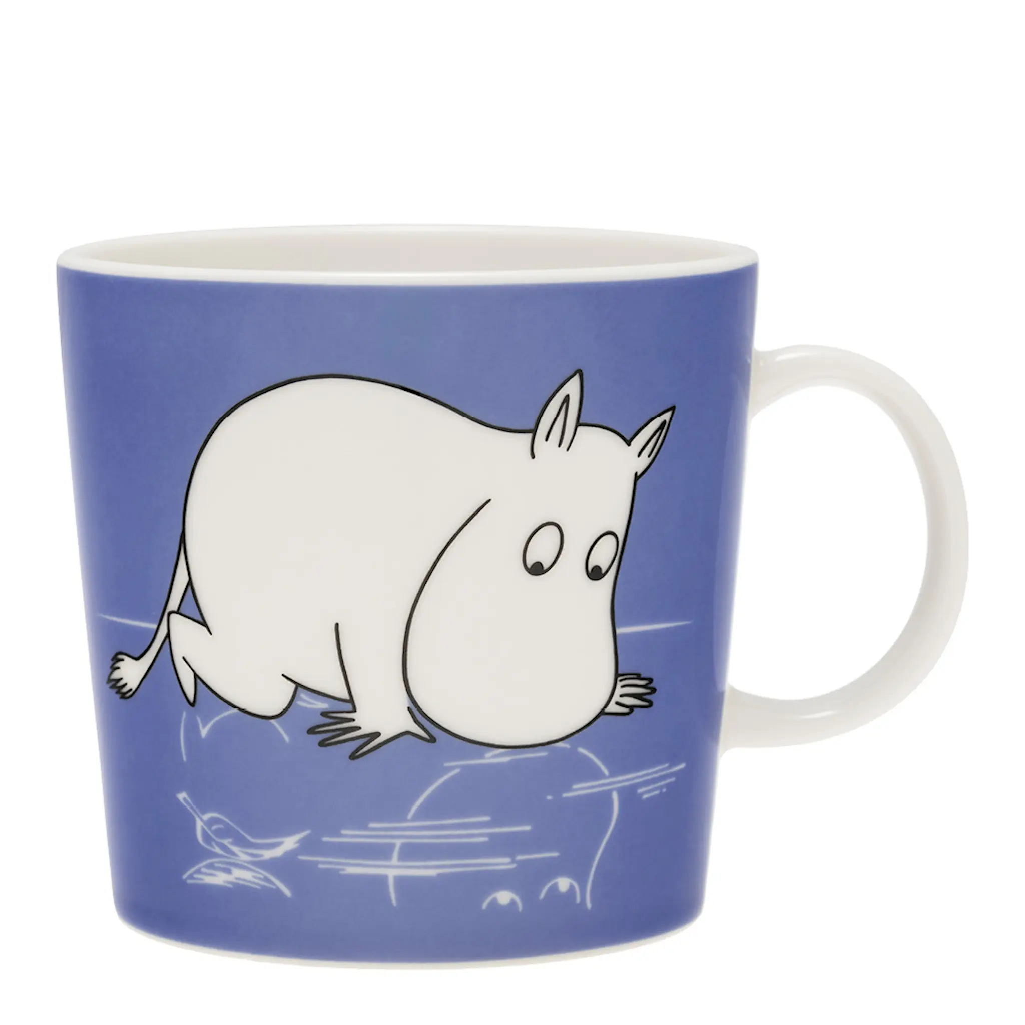 Moomin Arabia Muminmugg 40 cl Mumintrollet blå
