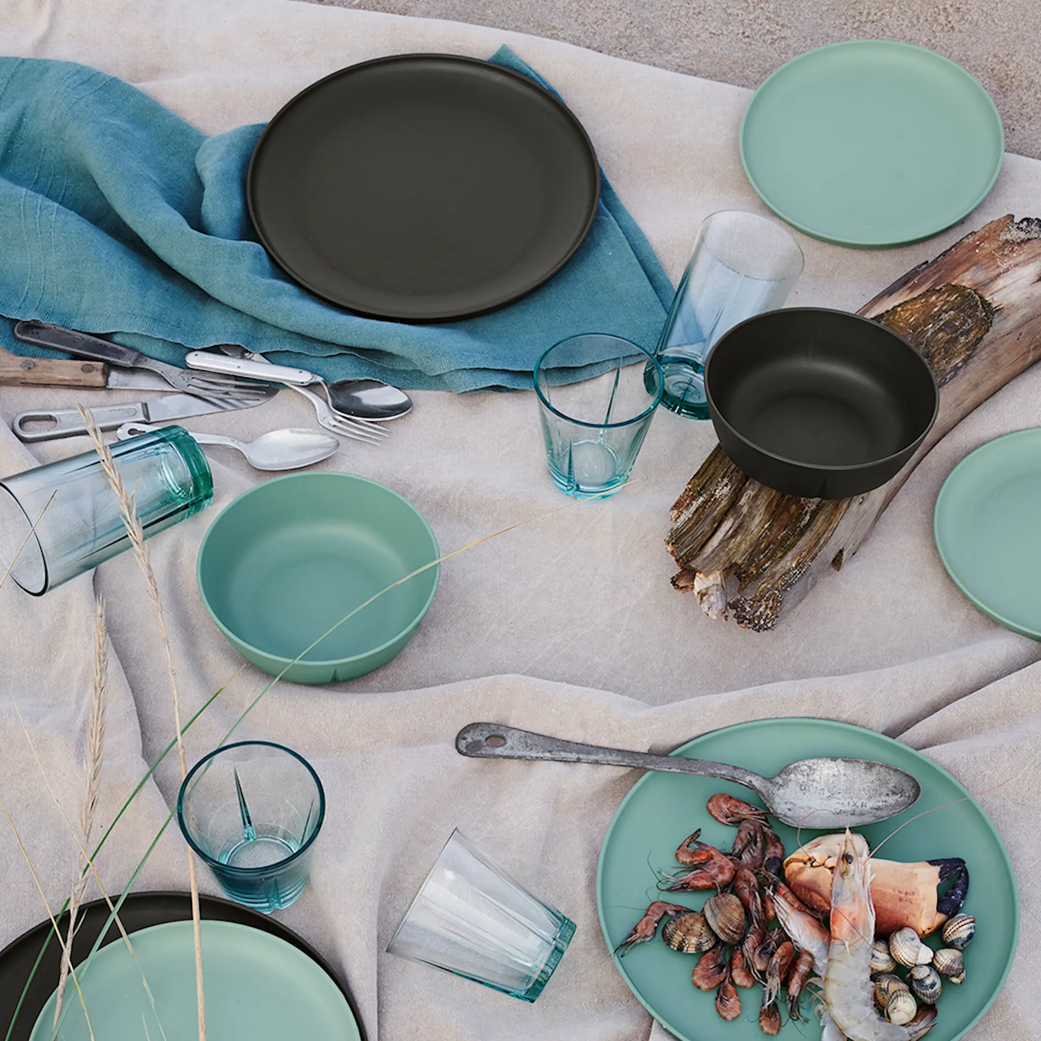 Rosendahl CG Take Lautanen 19,5 cm 2 kpl Tummanharmaa