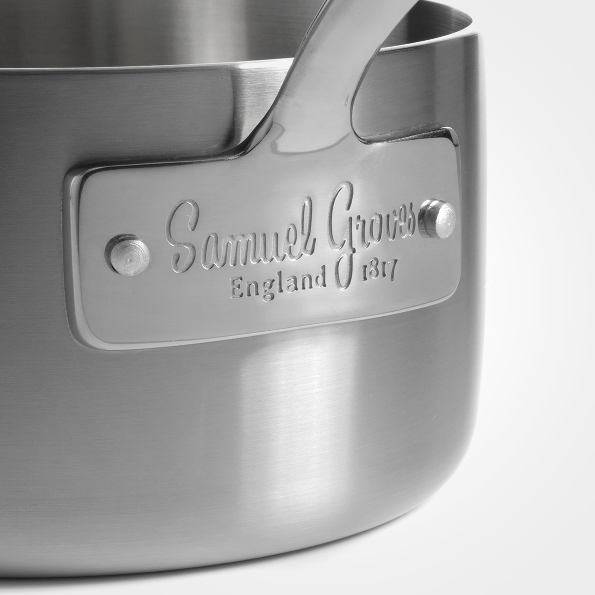 Samuel Groves Kasserolle med lokk 1,5L rustfritt stål