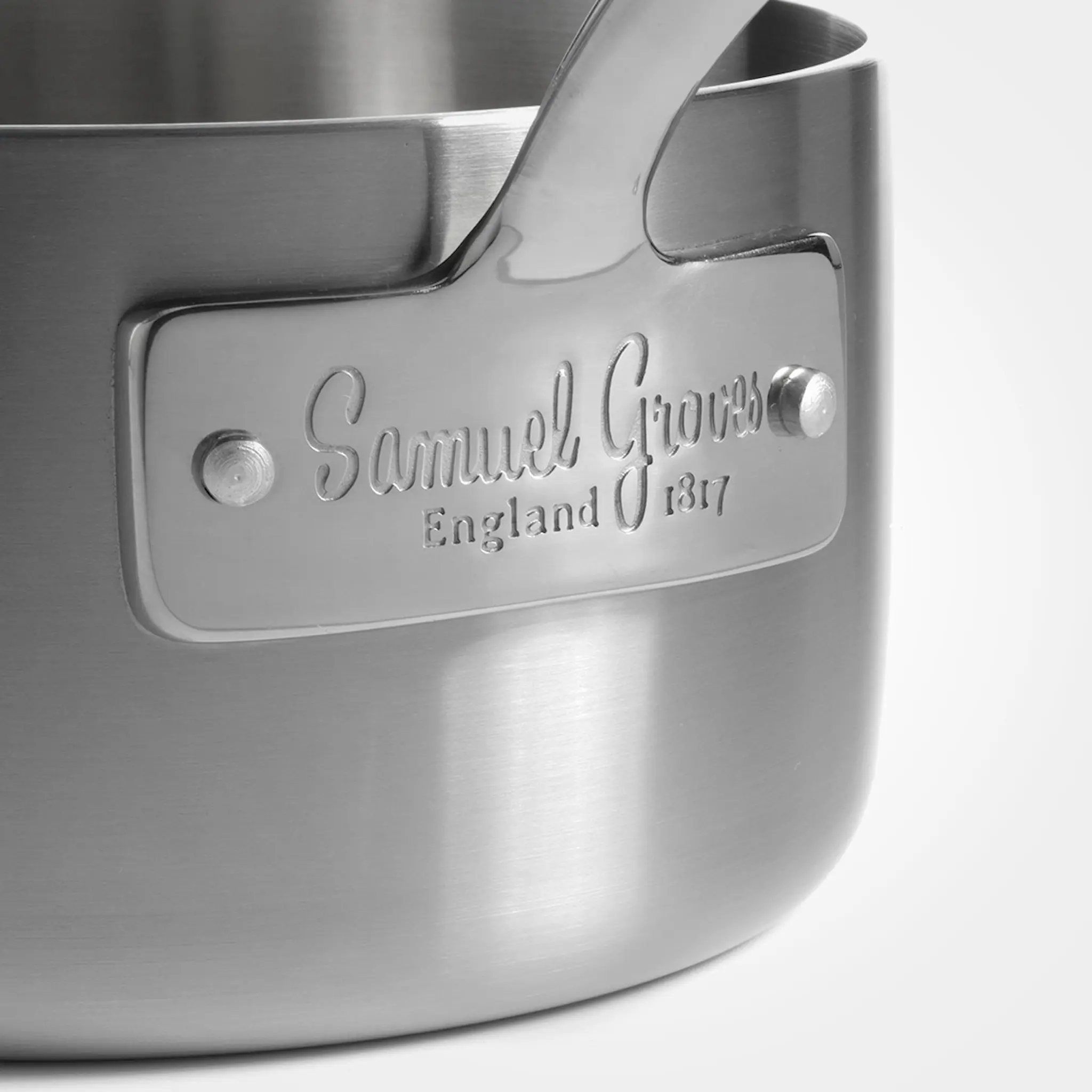 Samuel Groves Kasserolle med lokk 1,5L rustfritt stål