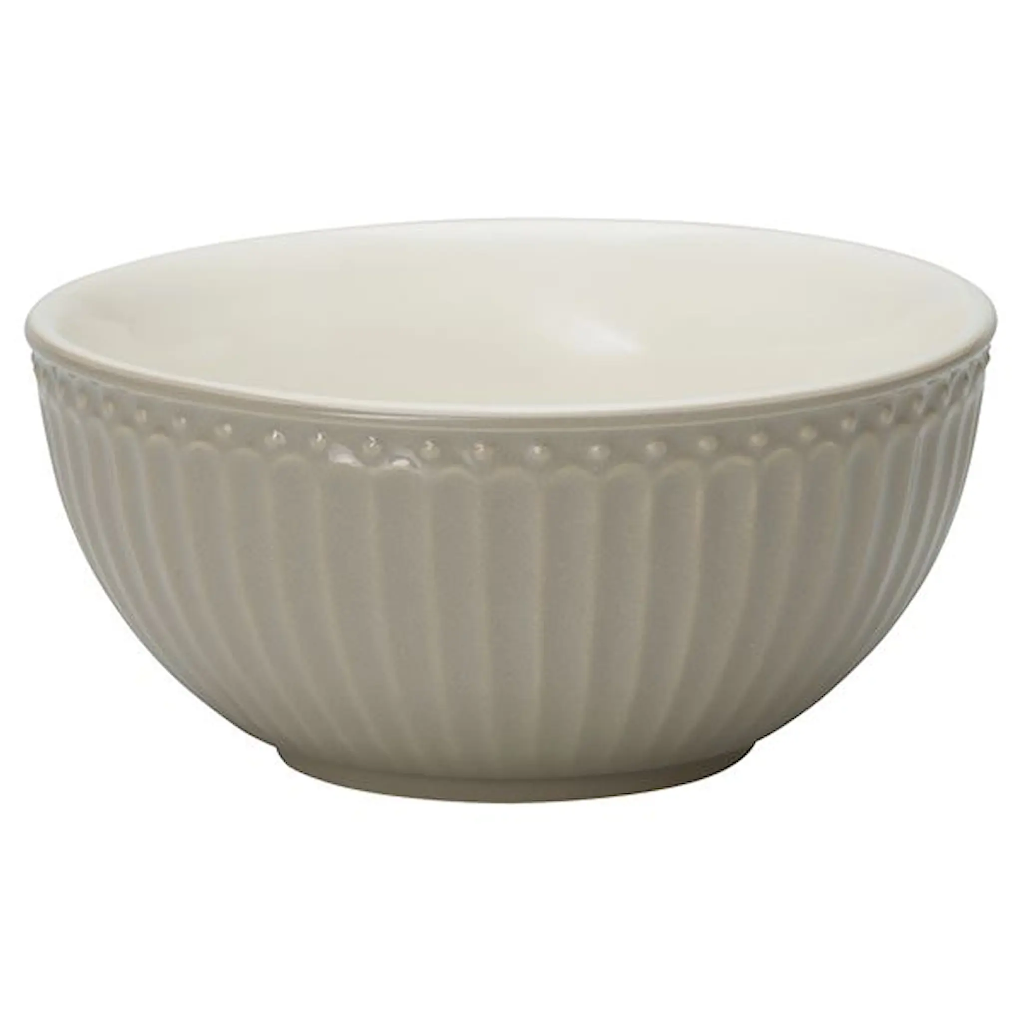 GreenGate Everyday Alice frukostskål 45 cl warm grey