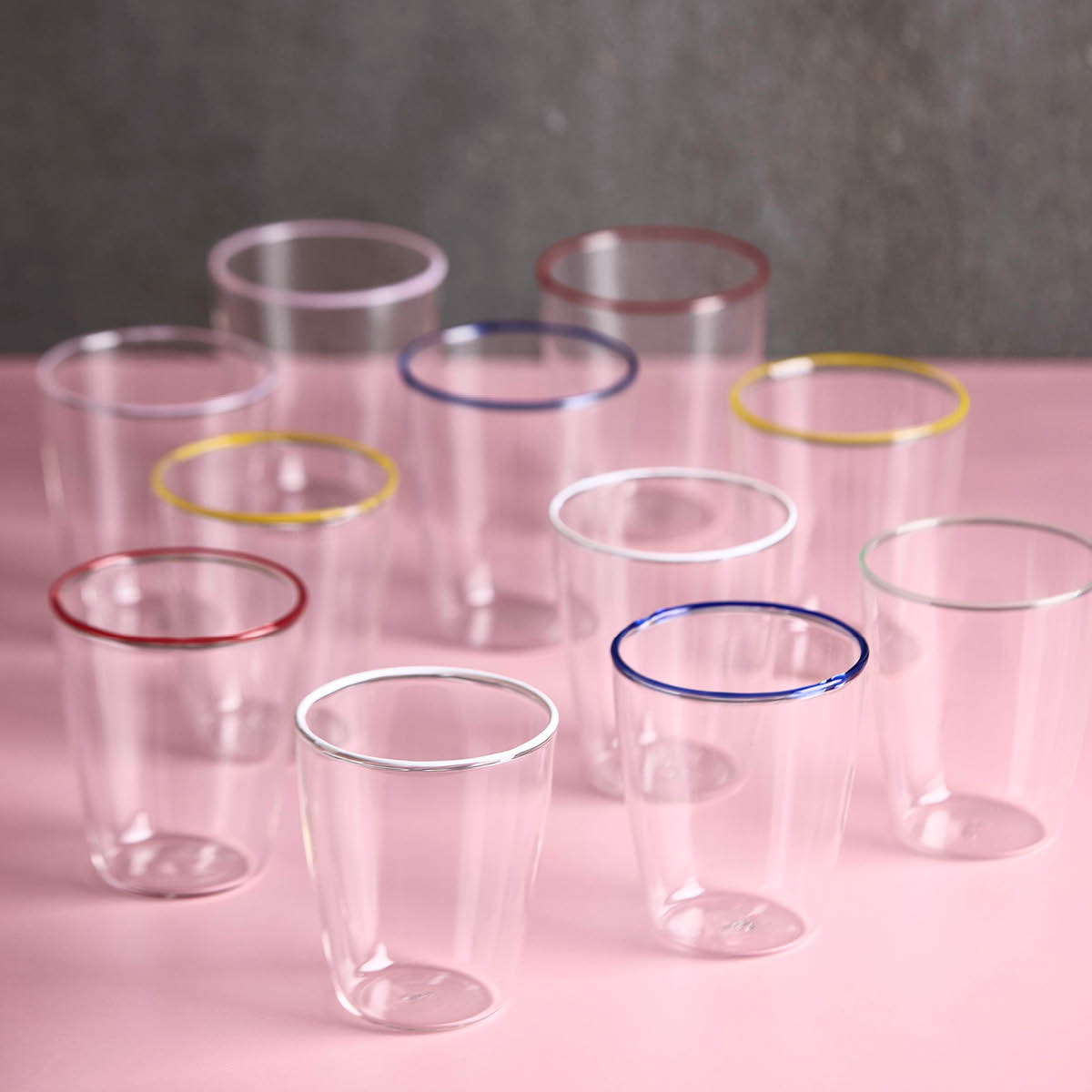 Aida - Life in colour Art vannglass 29 cl 6 stk multi