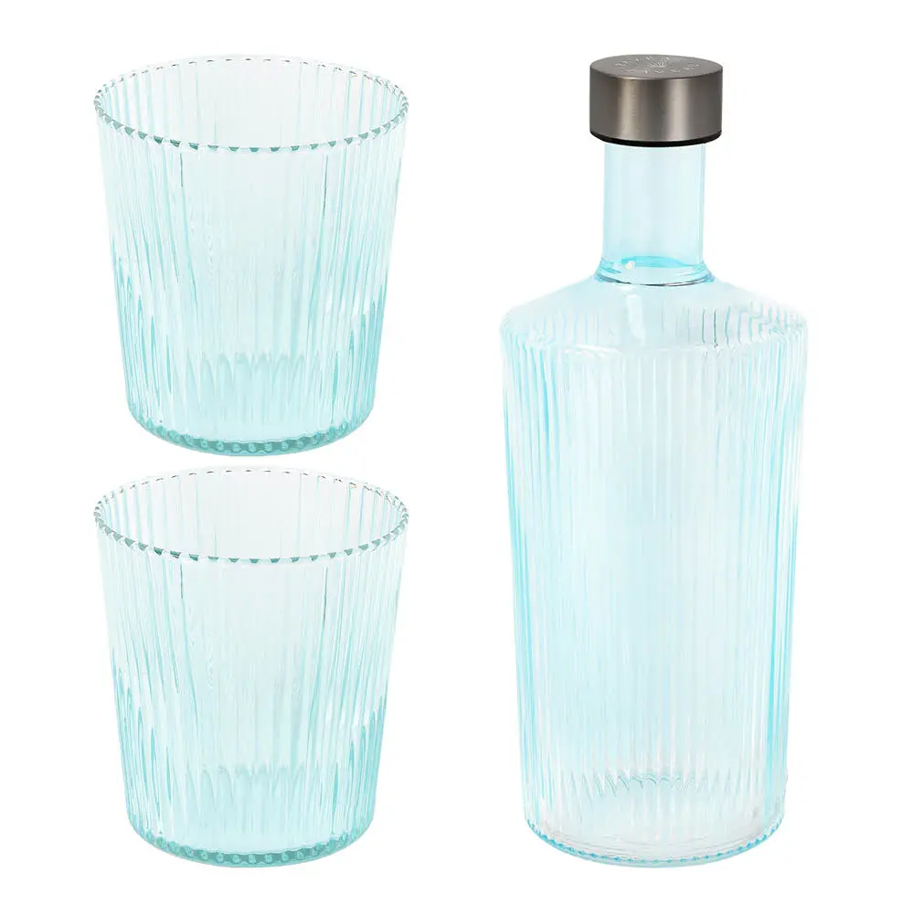 Ribbed Elegance Lahjapakkaus Lucky 3 osaa Turkoosi