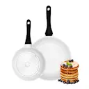 Basis Stekpanna 2 delar 20+28 cm Vit/Svart
