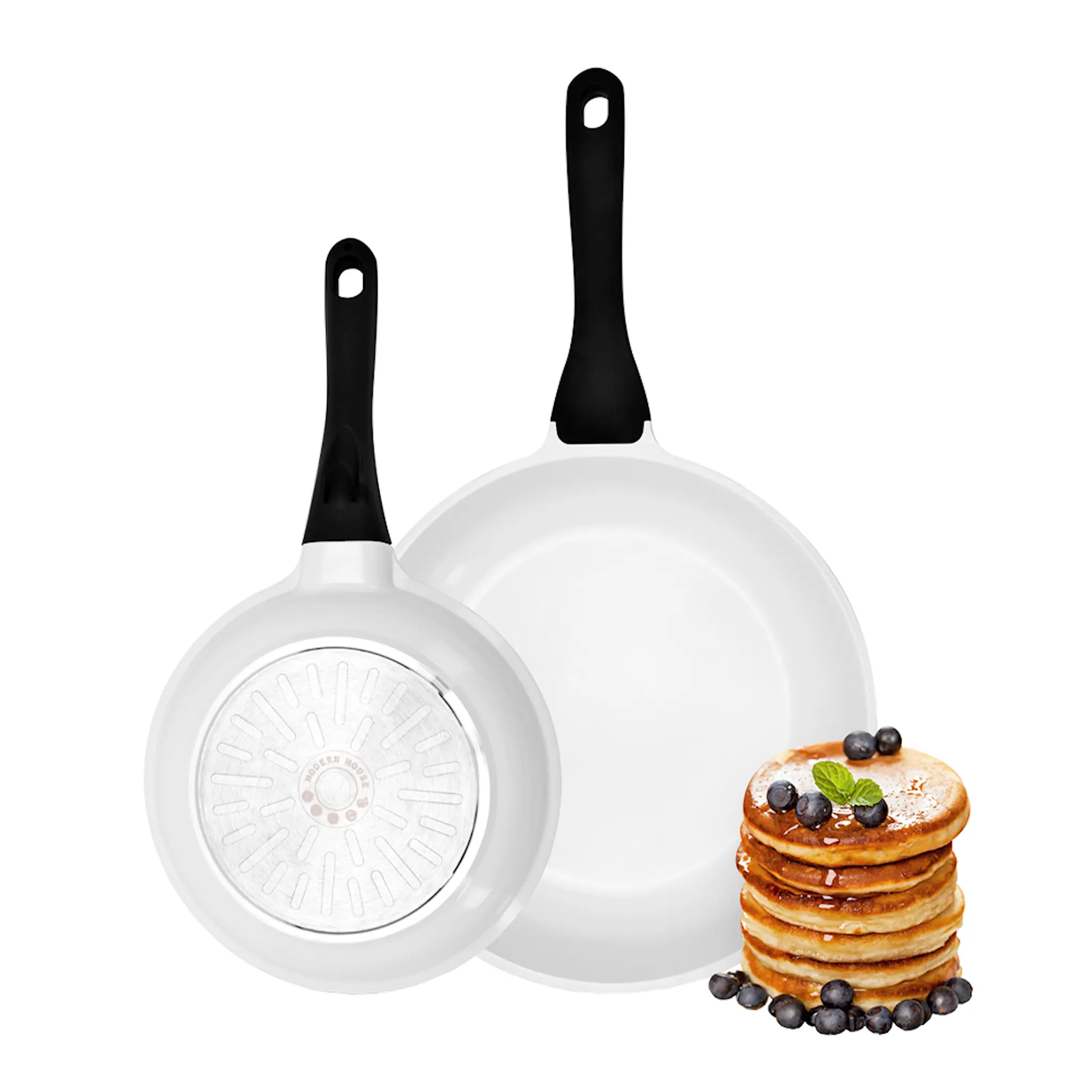 Modern House Basis Stekpanna 2 delar 20+28 cm Vit/Svart