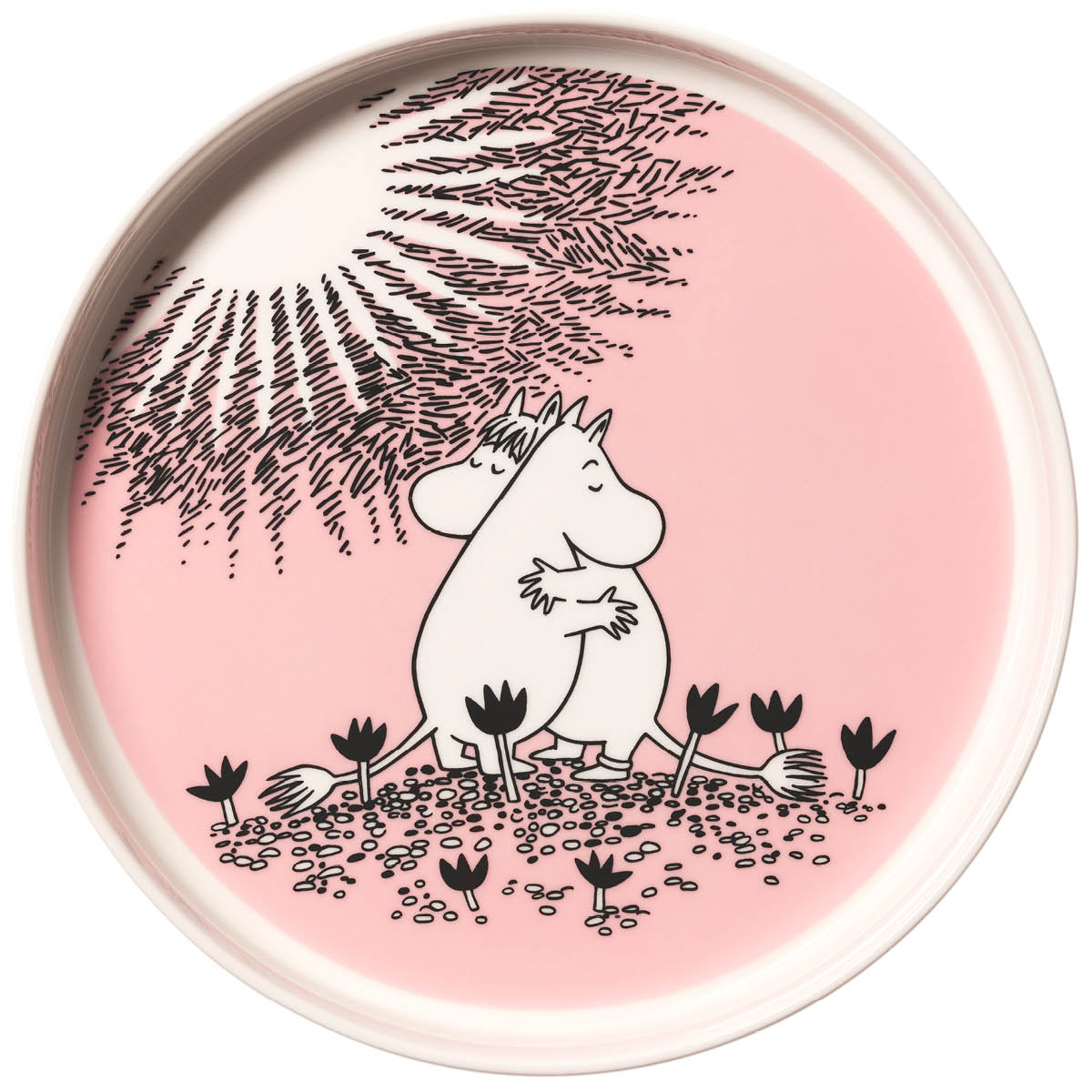 Moomin Arabia Mumin pajform 28 cm Kärlek rosa 30 år
