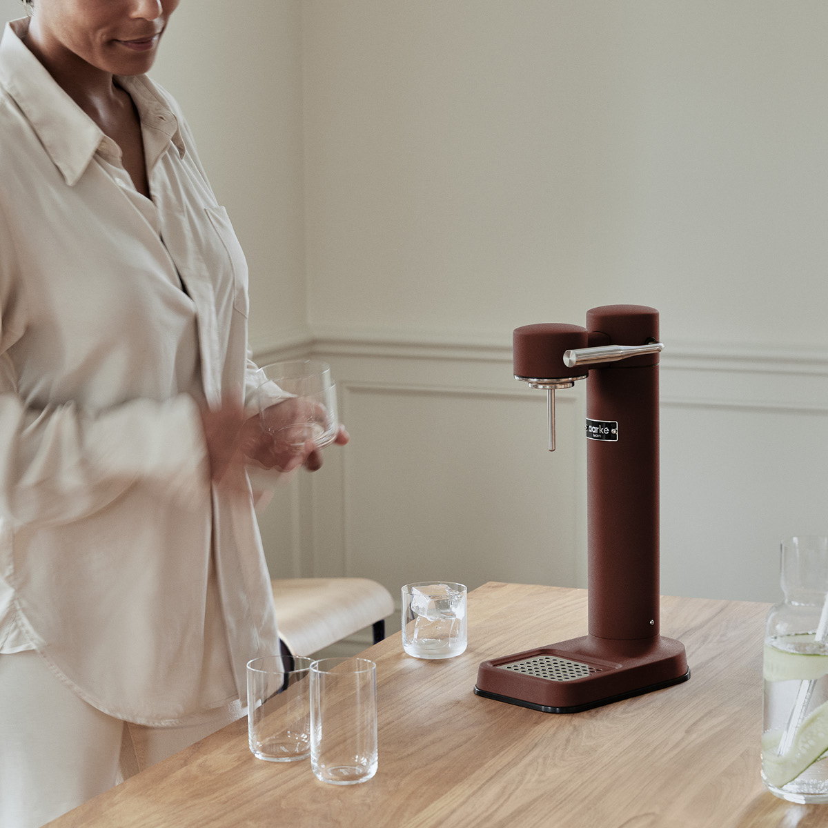 Aarke Carbonator 3 kullsyremaskin burgundy