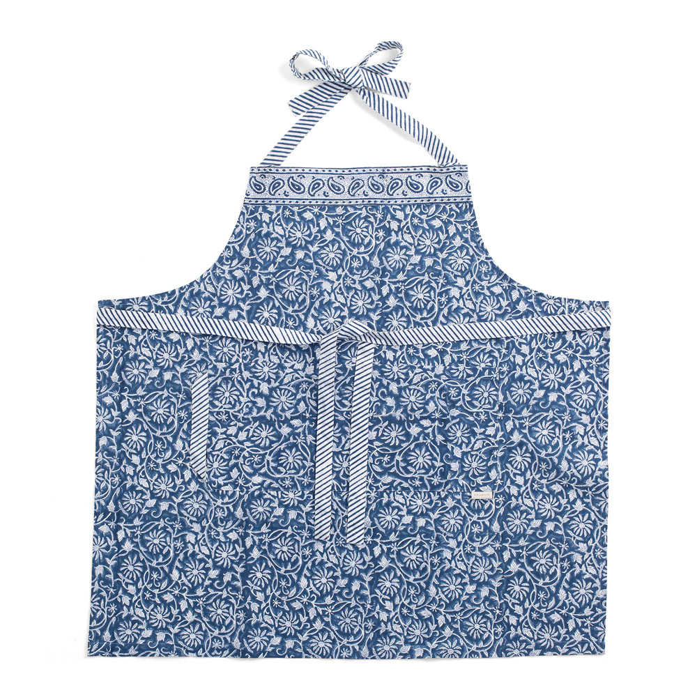 Chamois Margerita förkläde navy blue