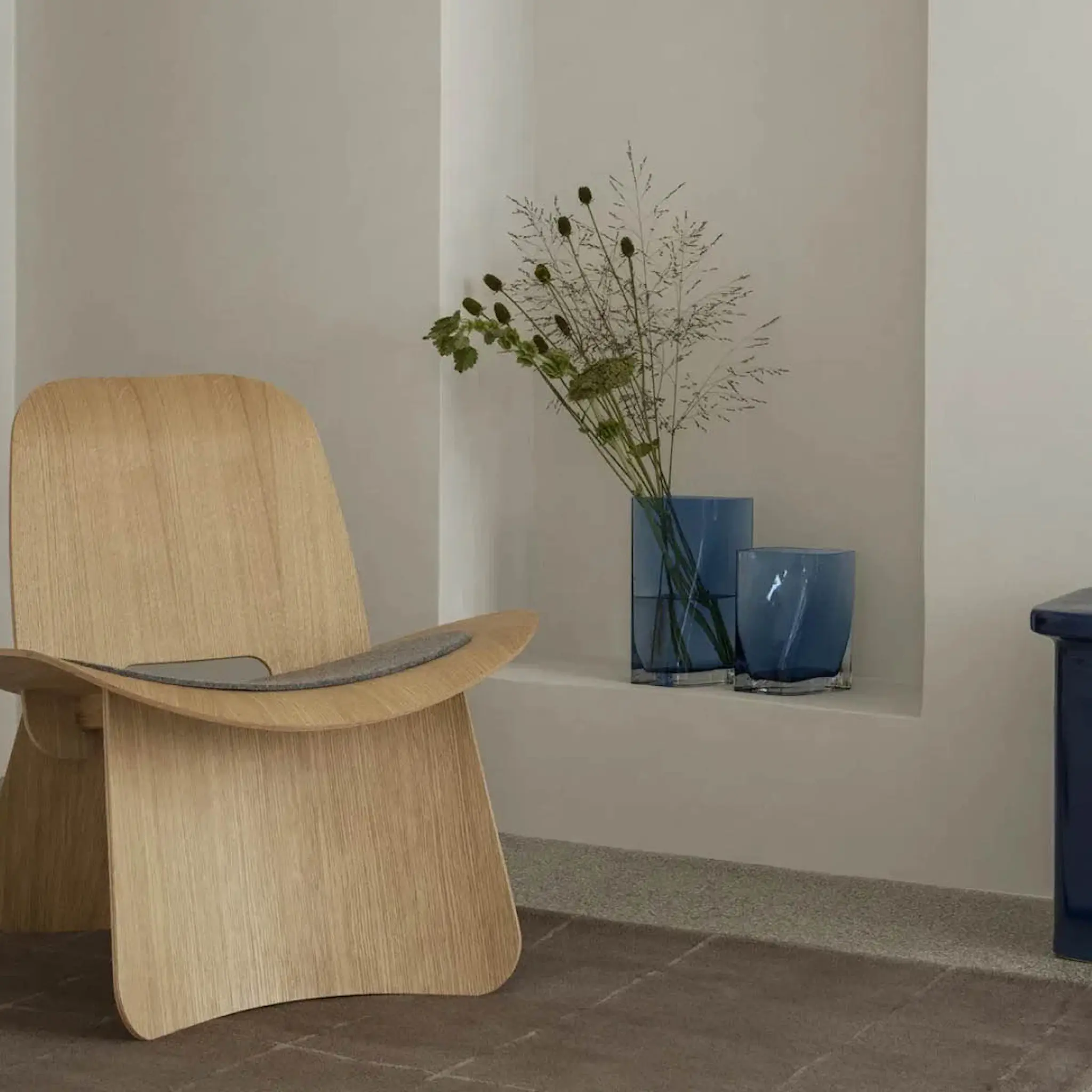 Blomus Duasis vas S 21x18x10 cm blå