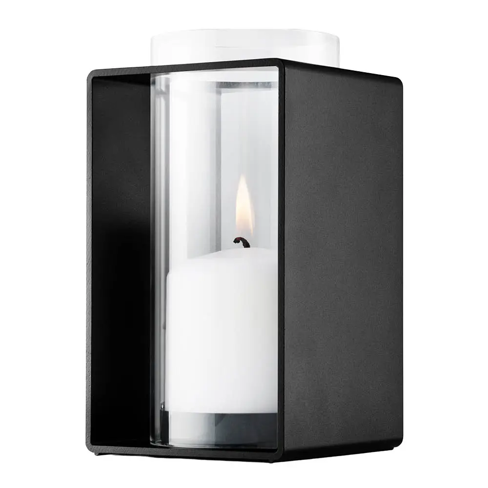 Glow lyslykt 18 cm svart