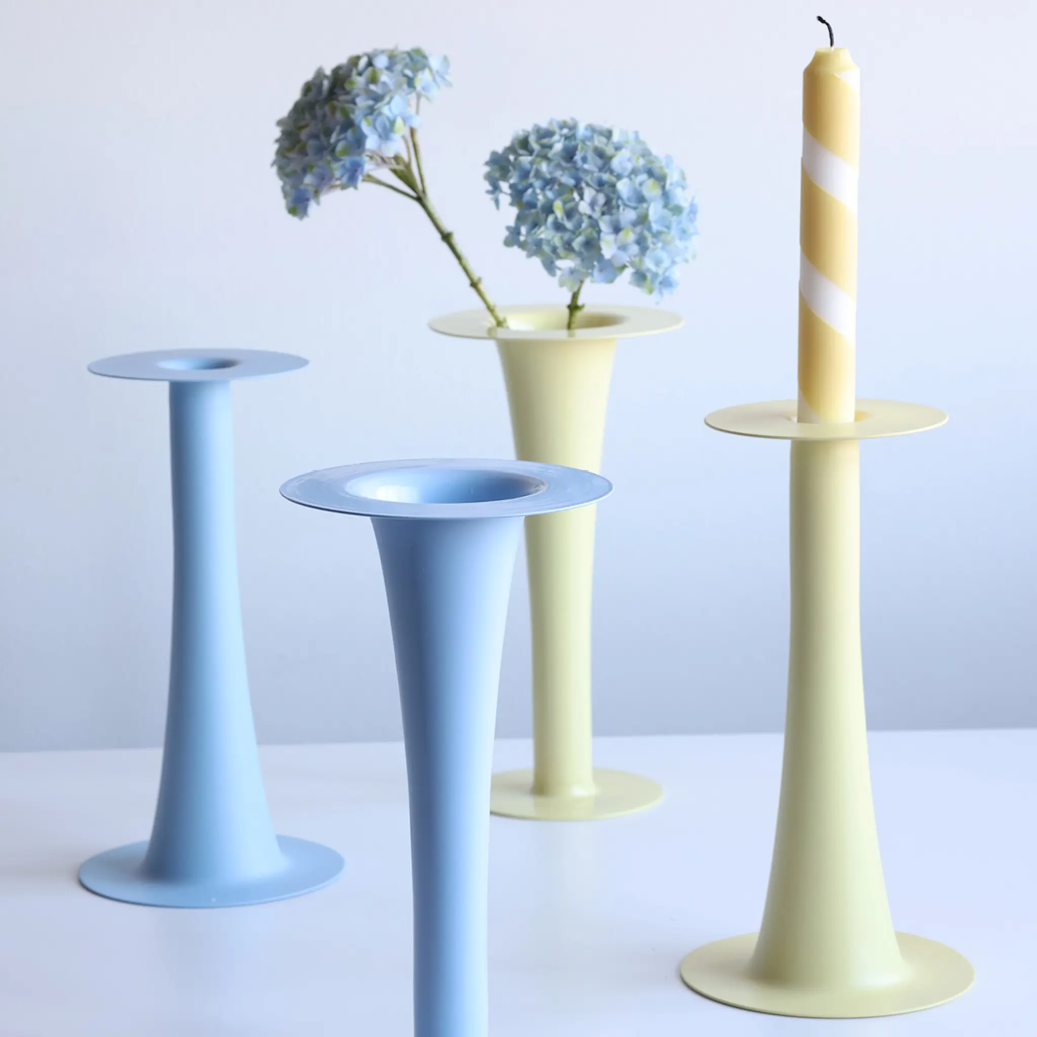 Design Letters Trumpet Vas/Ljusstake 24 cm Gul