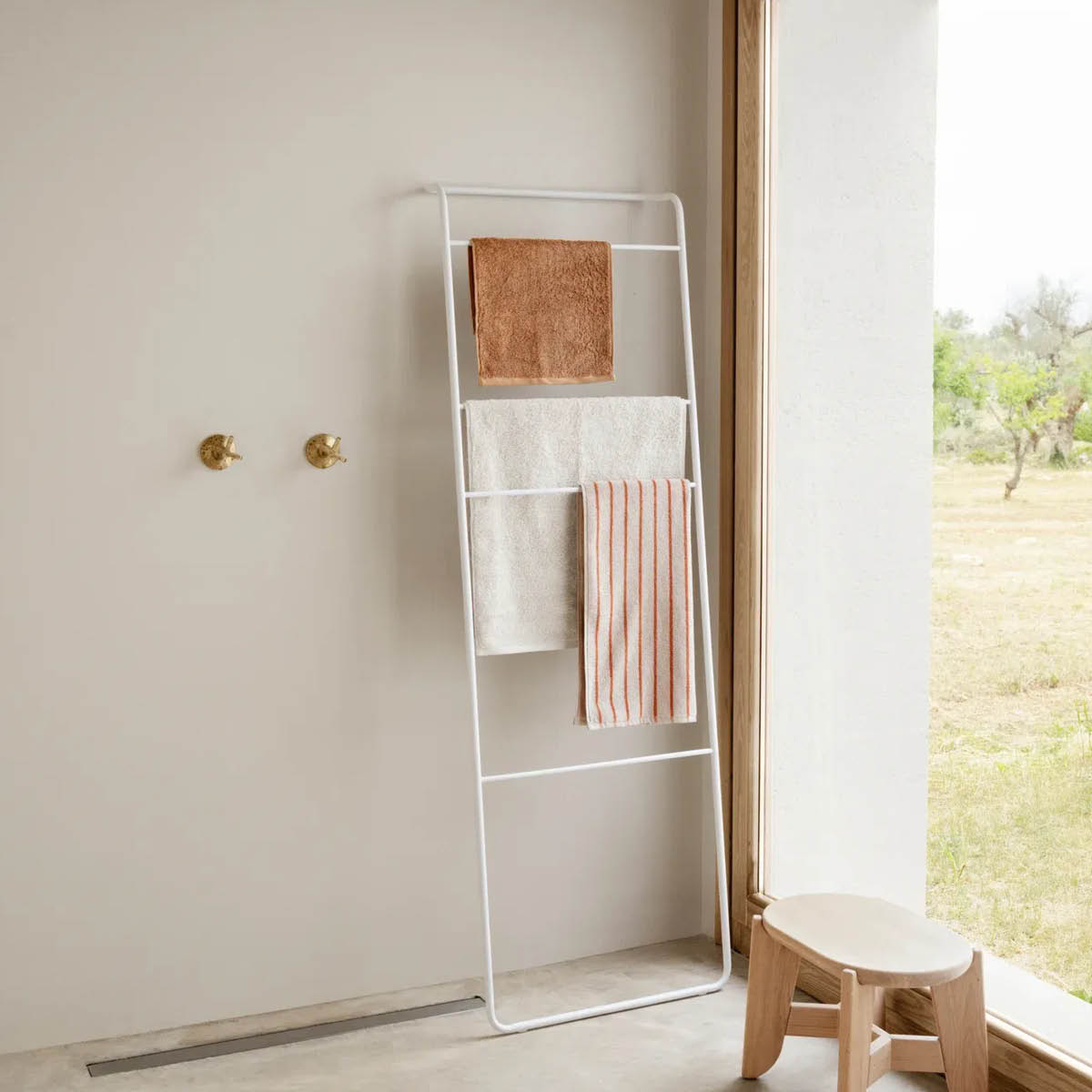 Blomus Arto handduk 100x50 cm beige/orange