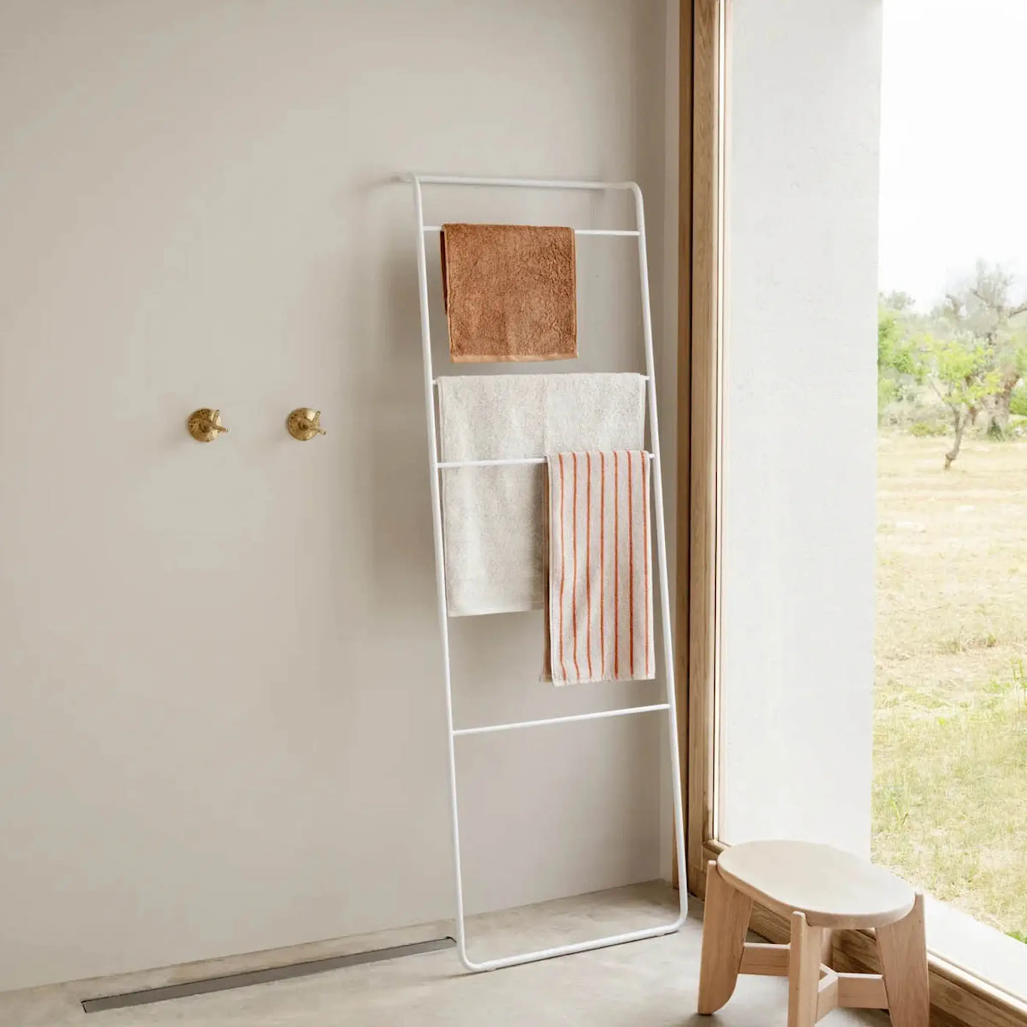 Blomus Arto handduk 100x50 cm beige/orange