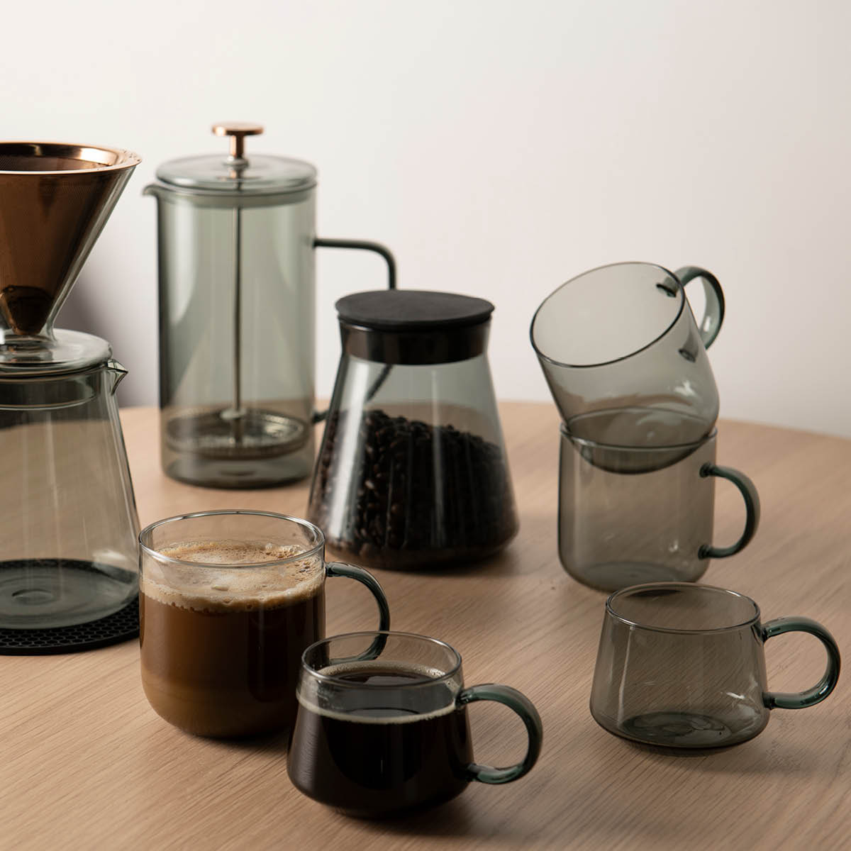 Modern House Lundi Kopp 22 cl 4-pack Grå