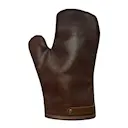 Leather grytvante 20,5x29,5 cm brun