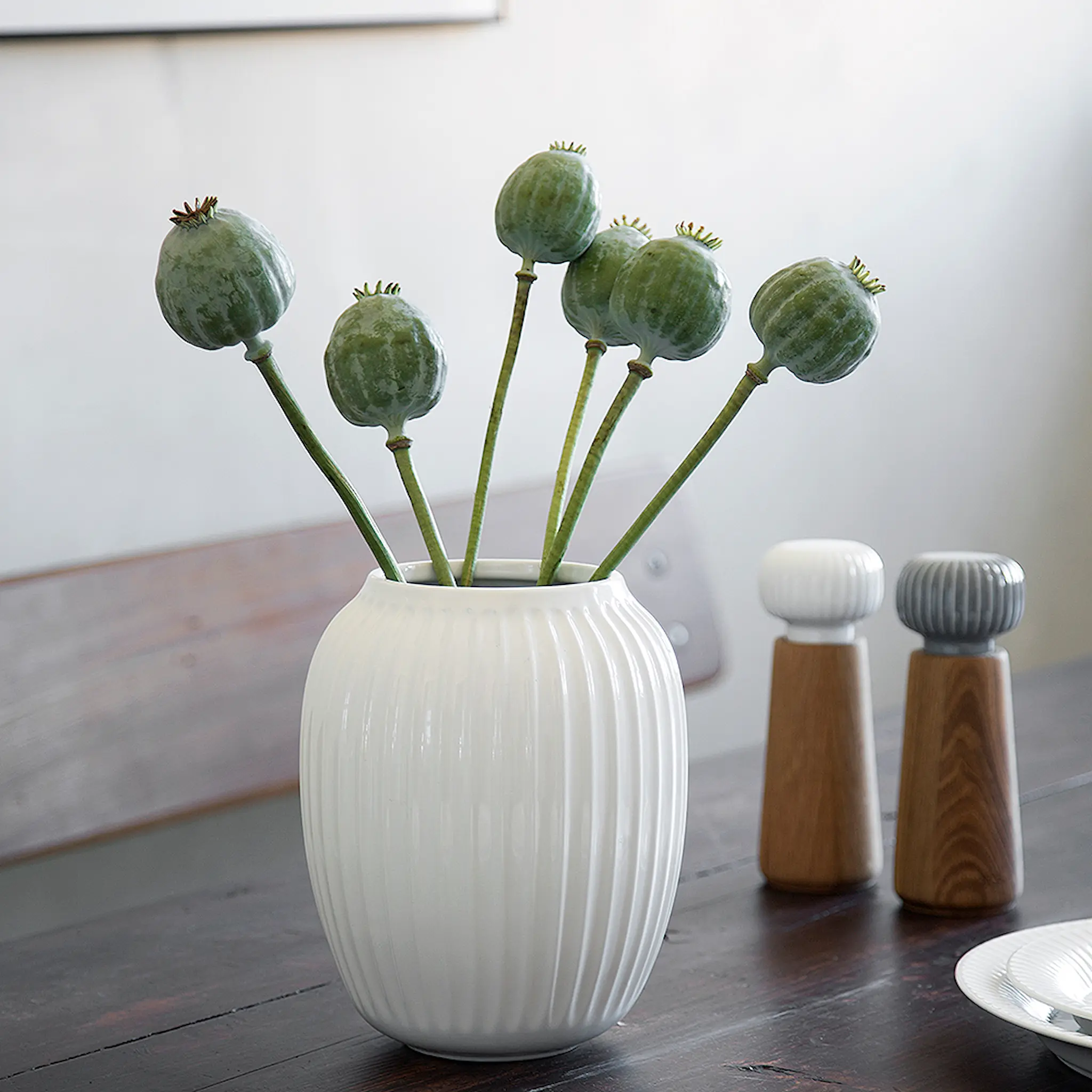 Kähler Hammershøi Maljakko 20 cm Valkoinen