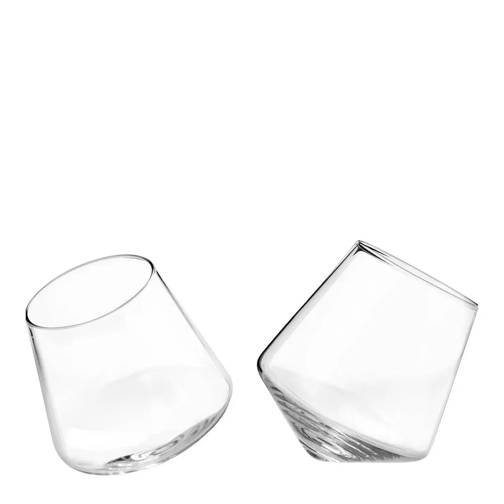 Rullende vinglass i krystall 36 cl 2 stk