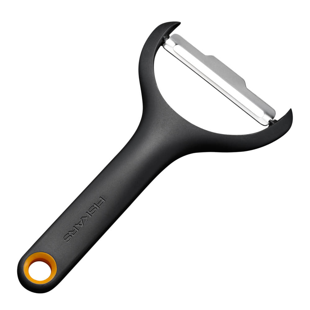 Fiskars Functional Form grønnsaksskreller Y-form 23 cm svart/rustfritt stål