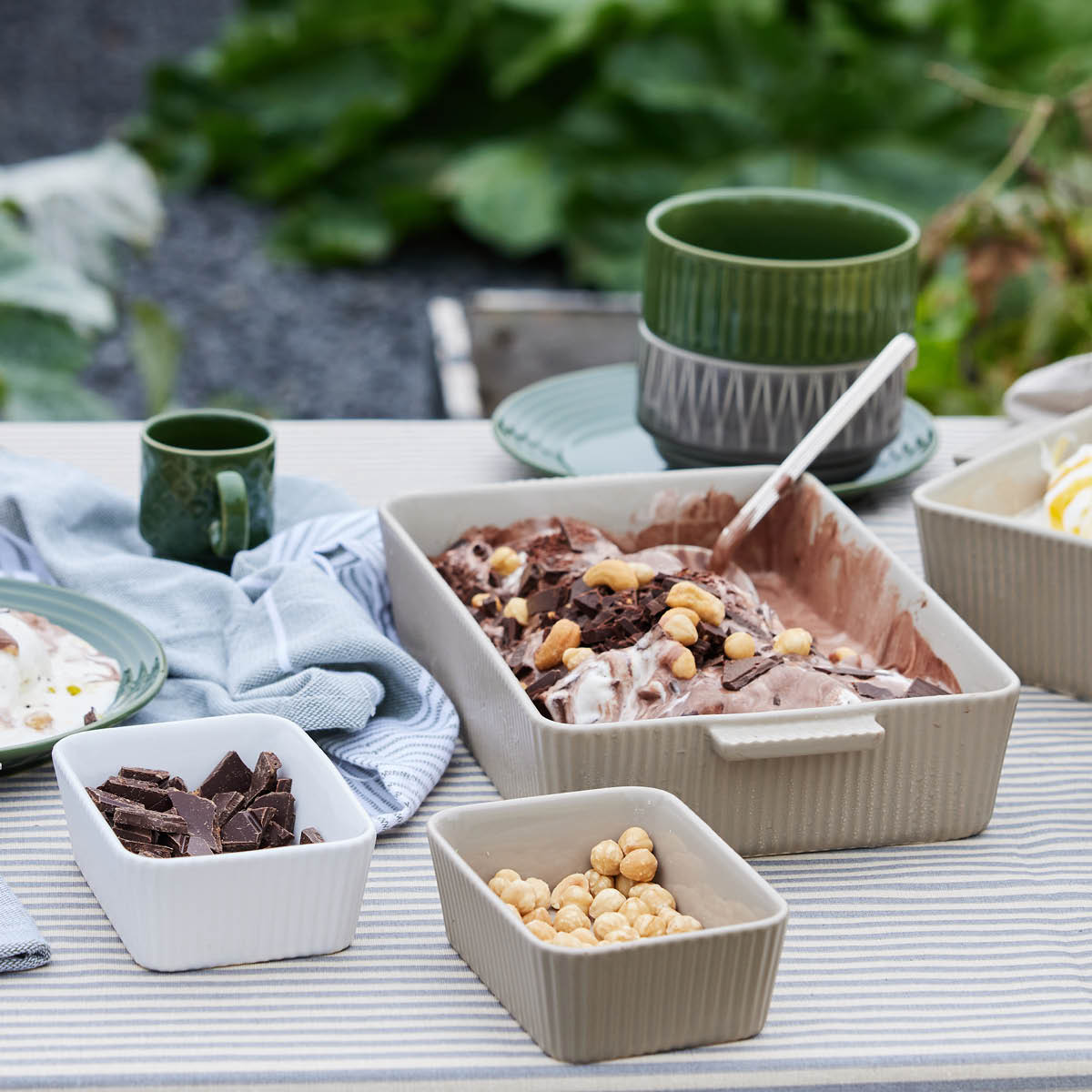 Sagaform Flora ildfaste former 12 cm 2 stk hvit