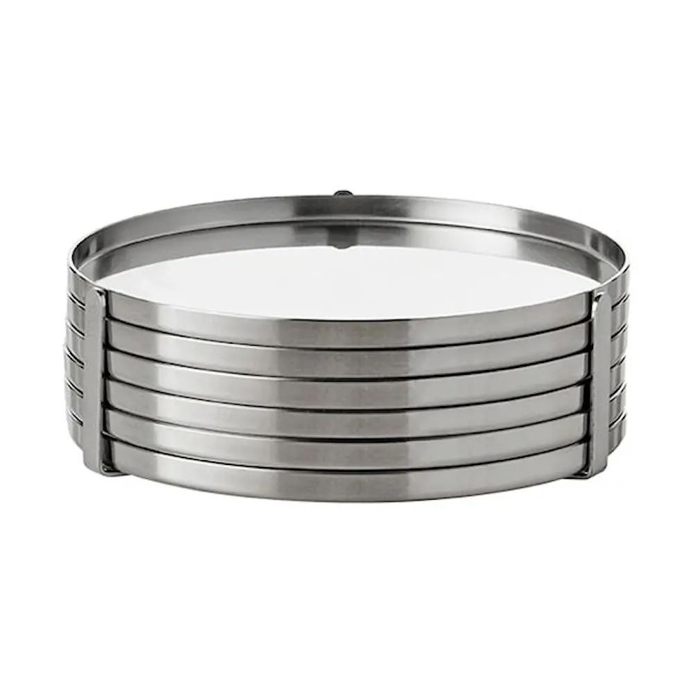 Arne Jacobsen Lasinalunen 6 kpl Teräs