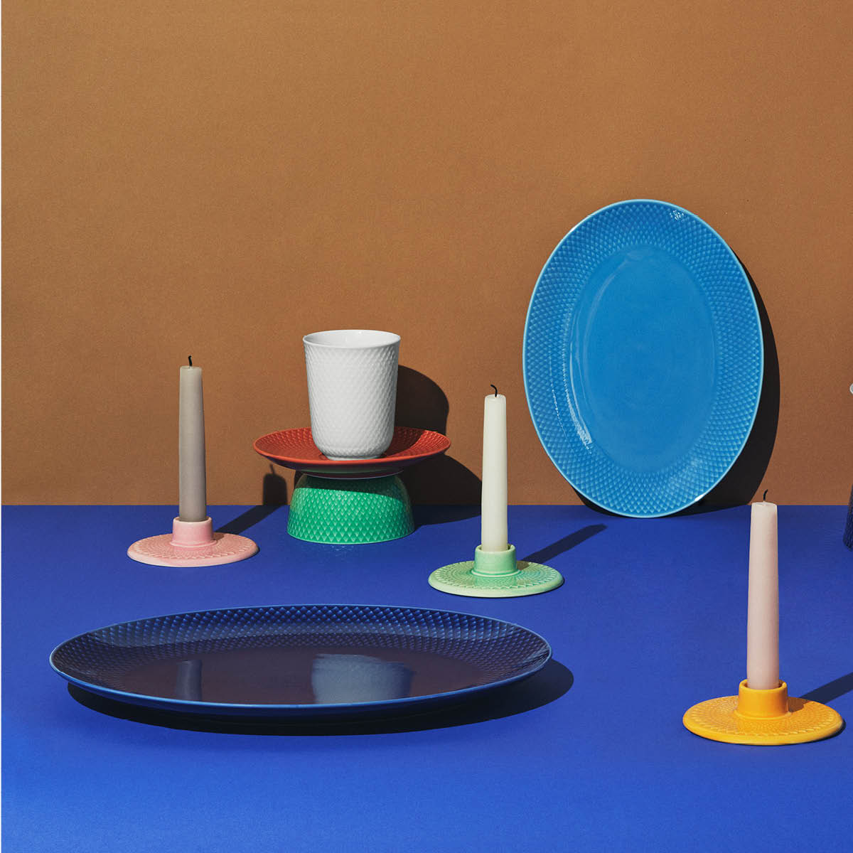 Lyngby Porcelæn Rhombe Mugg 33 cl Vit