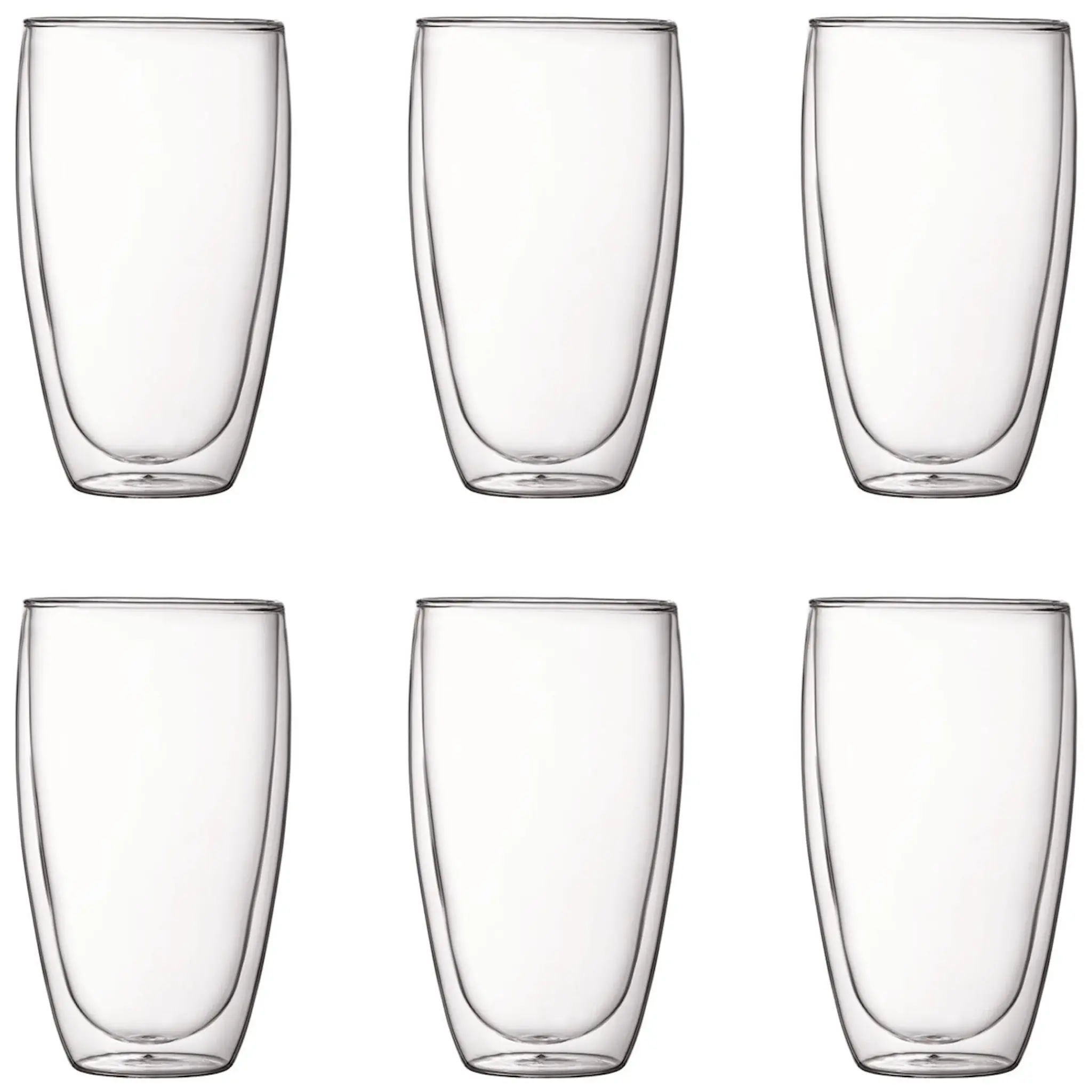 Bodum Pavina dubbelväggade Glas 45 cl 6-pack Klar