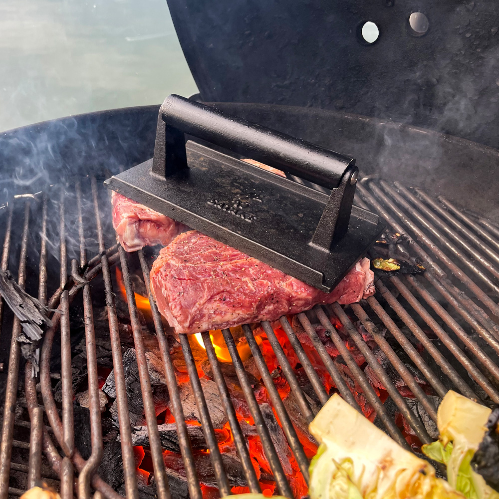 Satake Outdoor grillpresse svart