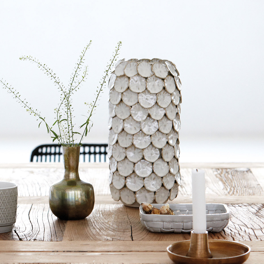 House Doctor Dot Vas Vit 30 cm