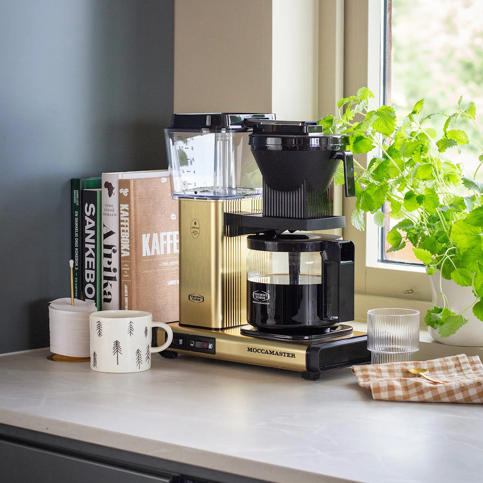 Moccamaster Optio kaffebryggare 1,25 L Gold