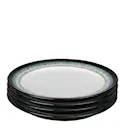 Halo Tallrik 24,4 cm 4-pack Blå-svart
