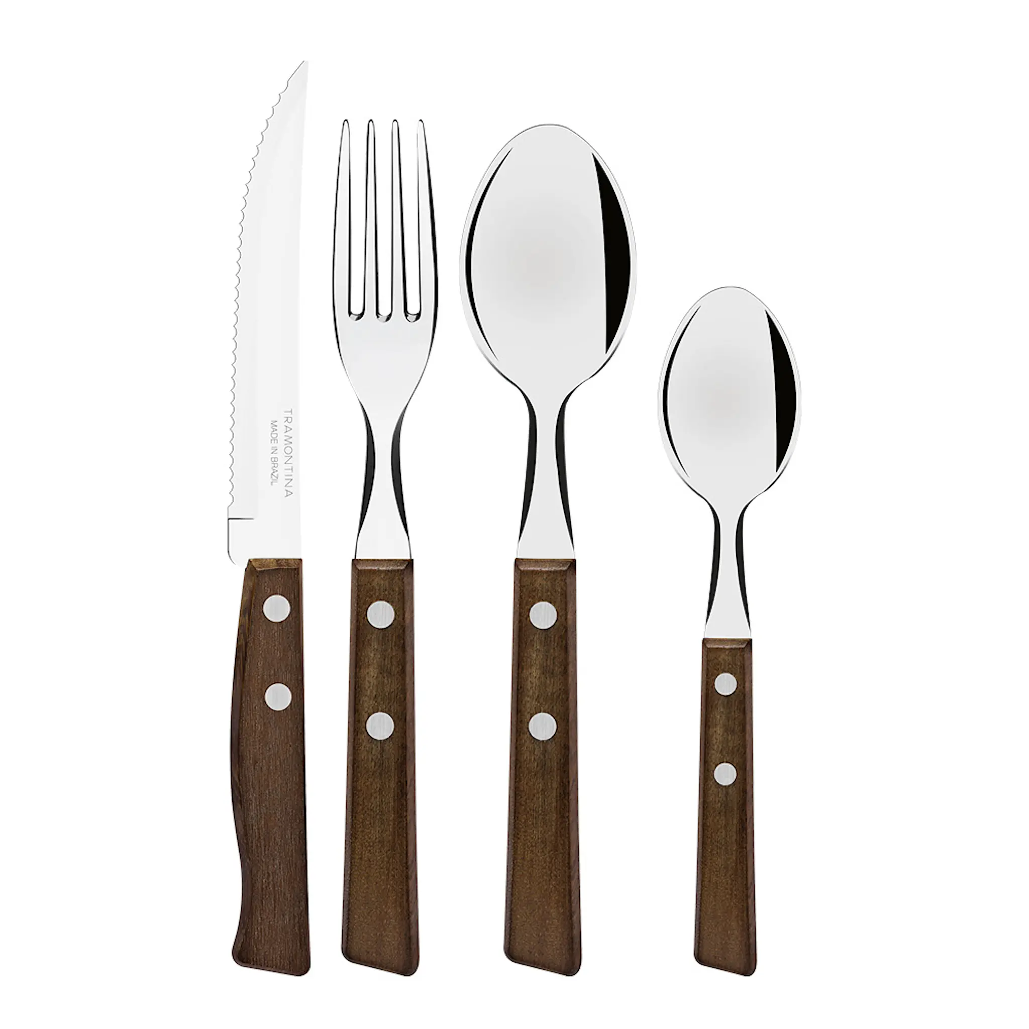 Tramontina Tradicional bestickset 24 delar brun