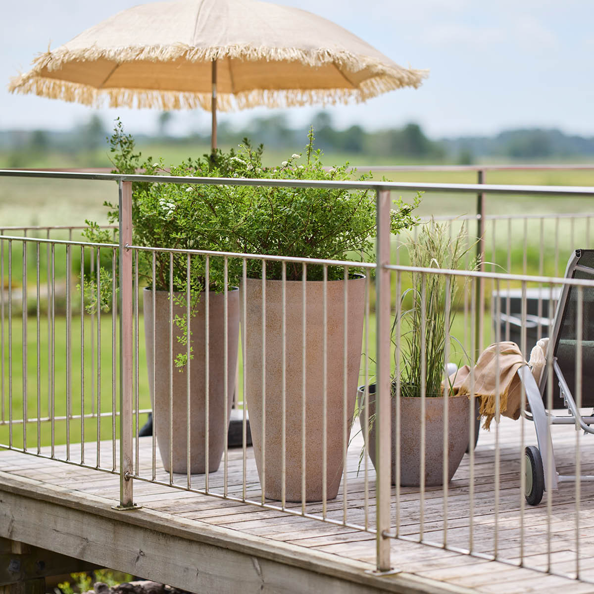 GUS Design Nova blomsterpotte 36x27 cm concrete gold