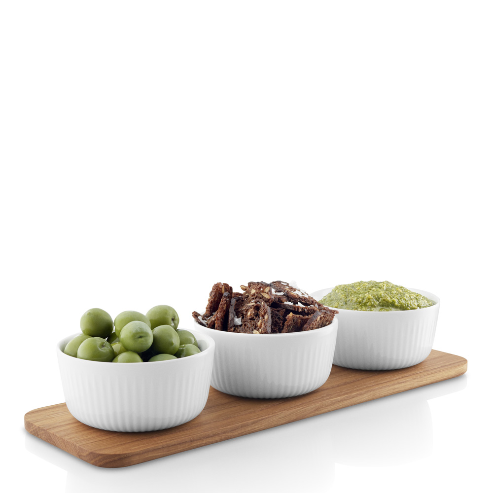 Eva Trio Legio Nova snacksett bolle & eikefat