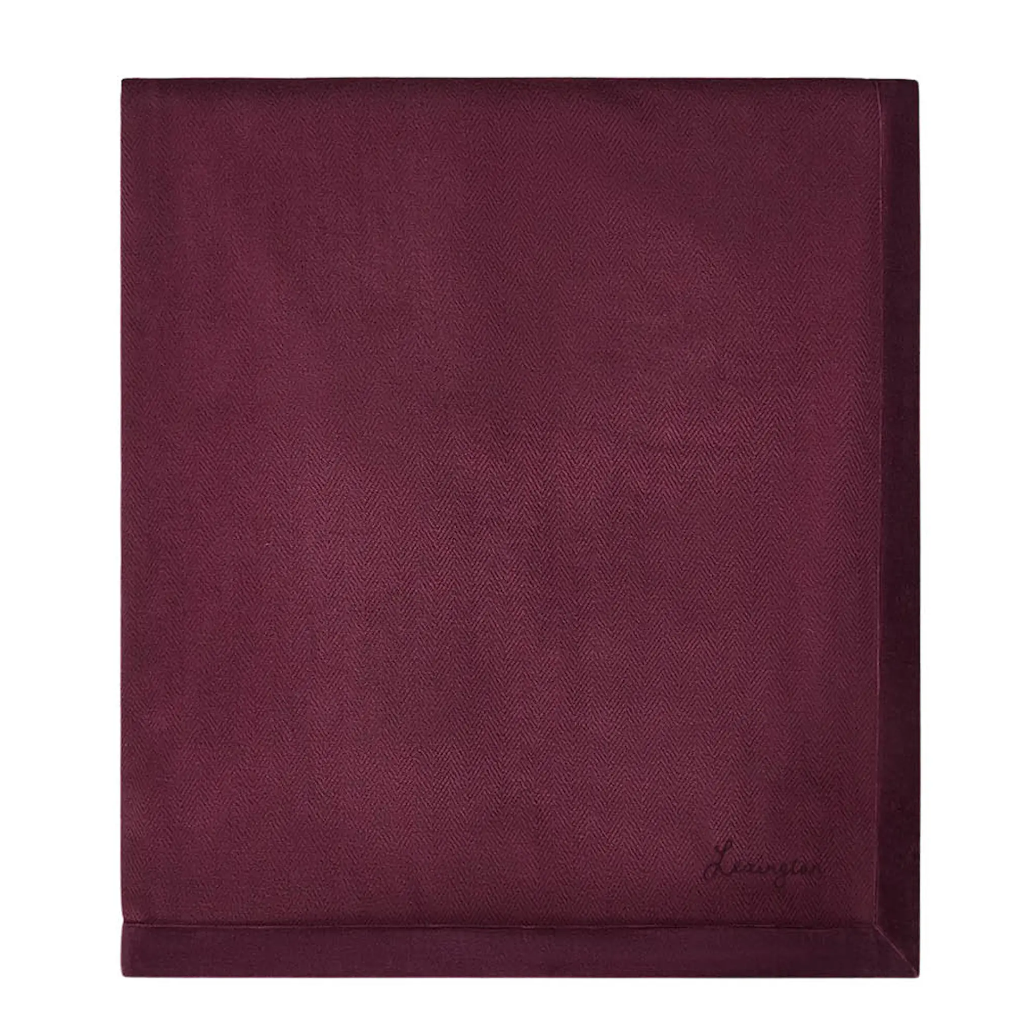 Lexington Fiskbensmönstrat överkast bomull 160x240 cm fig