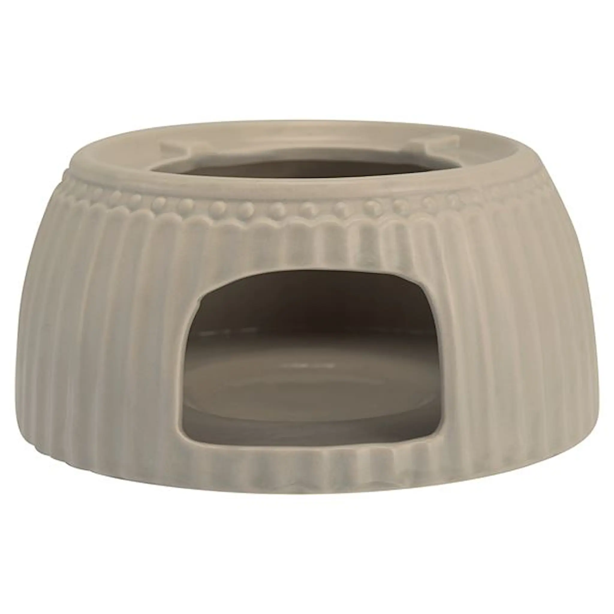 GreenGate Everyday Alice tevärmare 13 cm warm grey