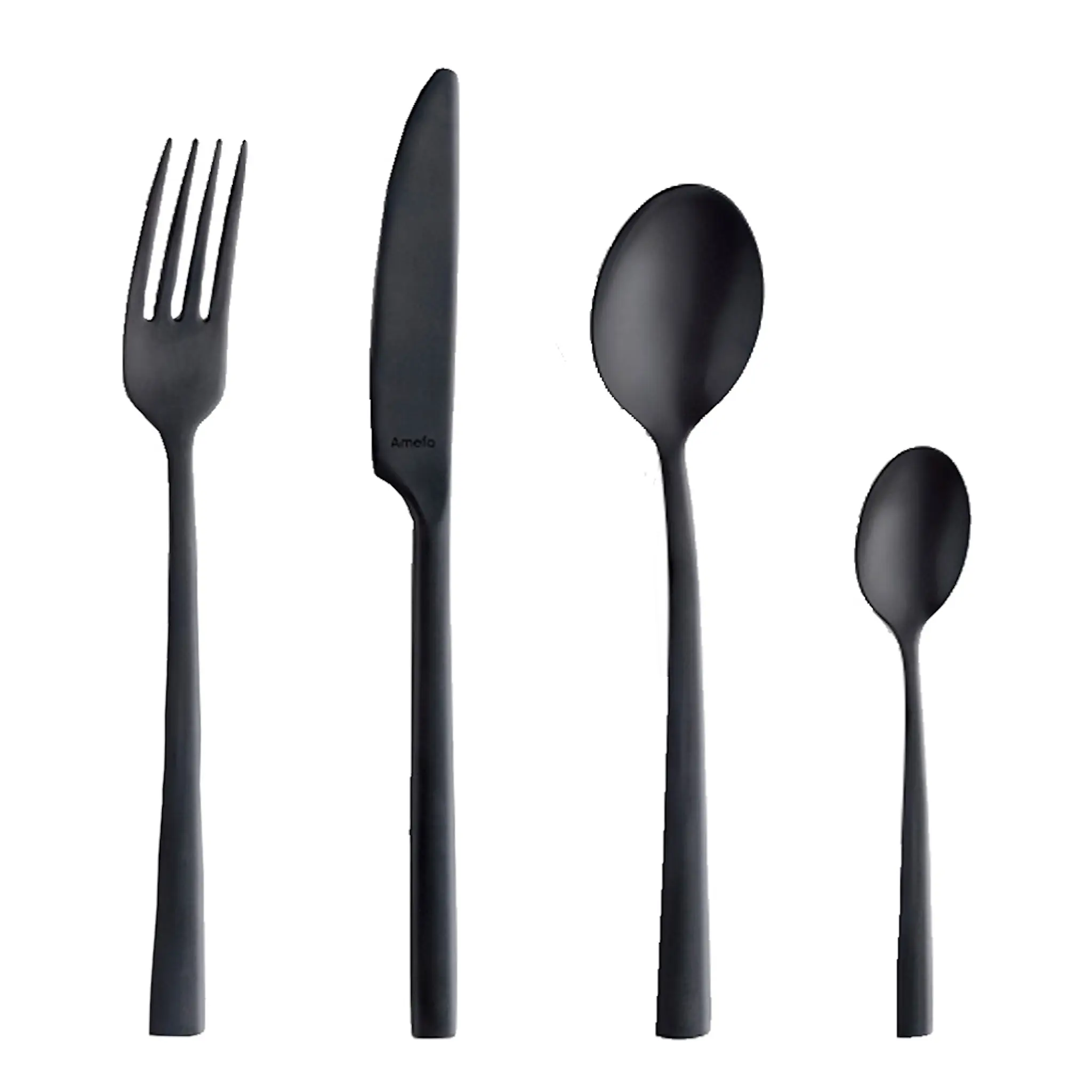 Amefa Manille Bestickset 16 delar Mattsvart