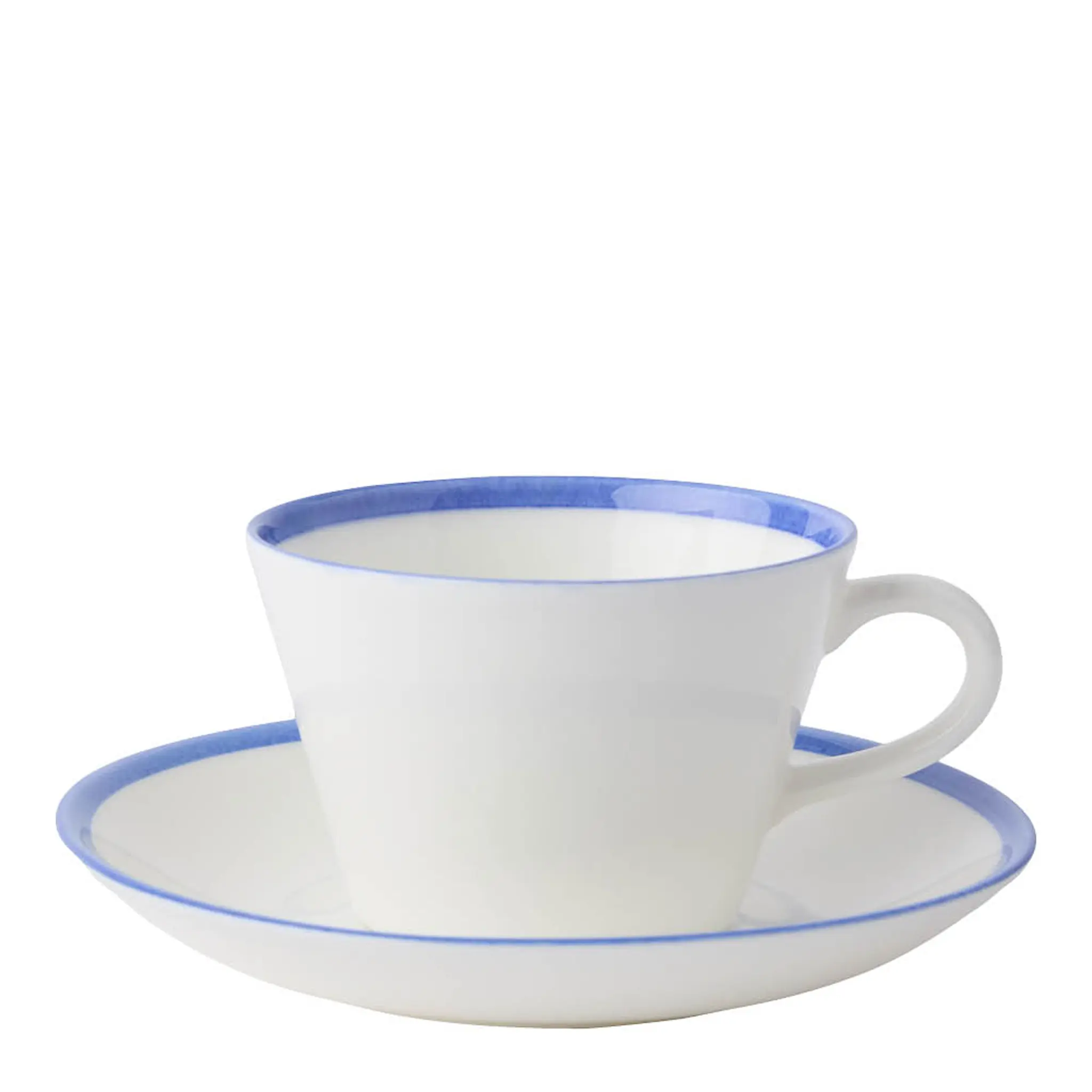 Gustafsberg Sommar konisk kaffekopp med skål 15 cl hav