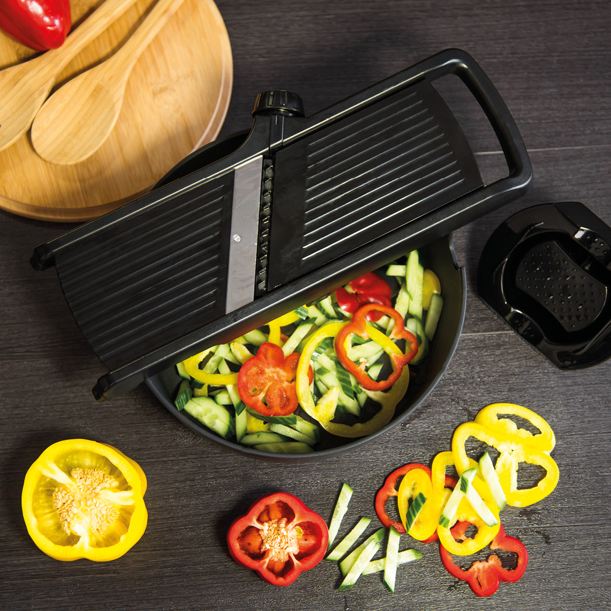 Maku Kitchen Life Mandolin 16,5x37x15,5 cm svart