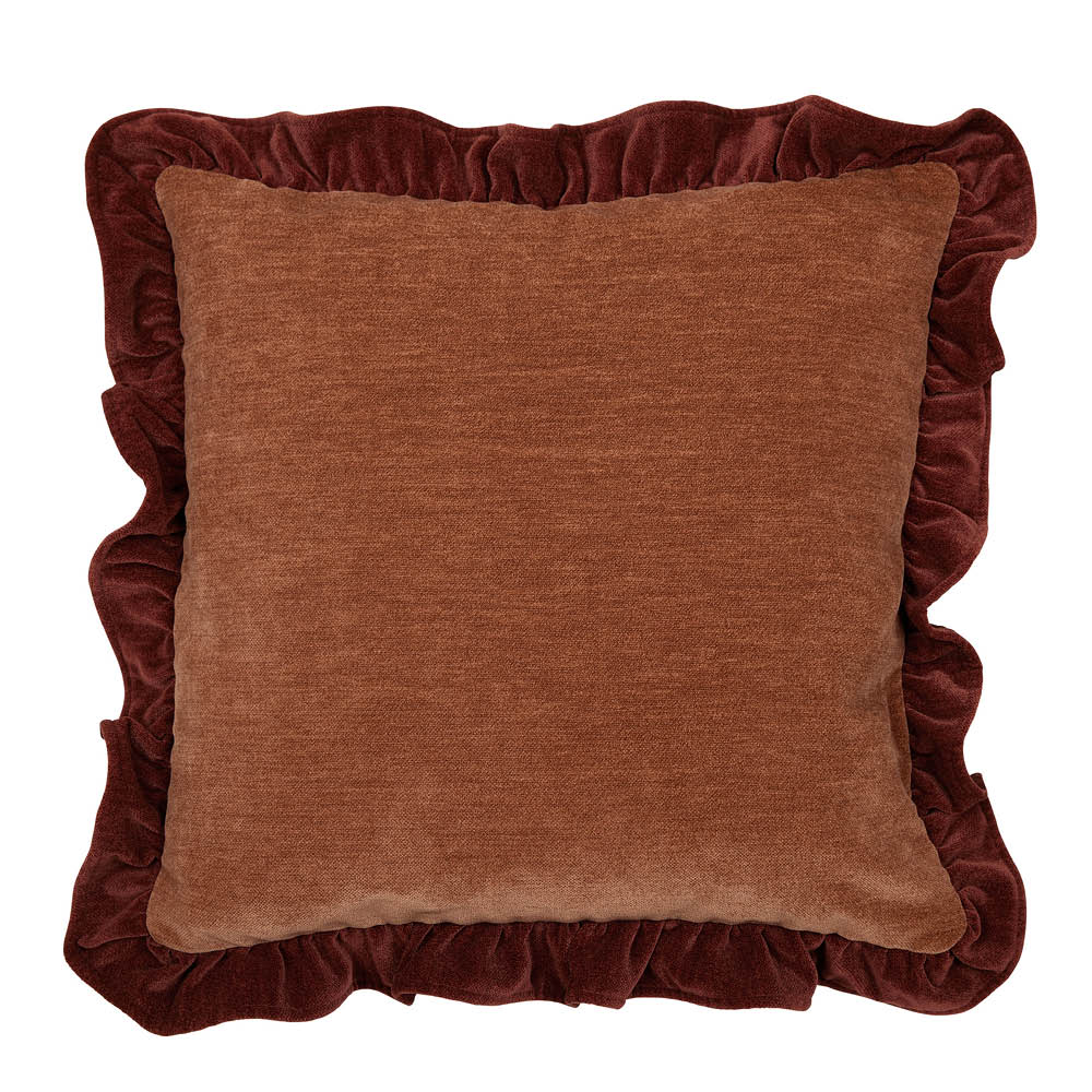 Fondaco Selma kuddfodral 50x50 cm vinröd