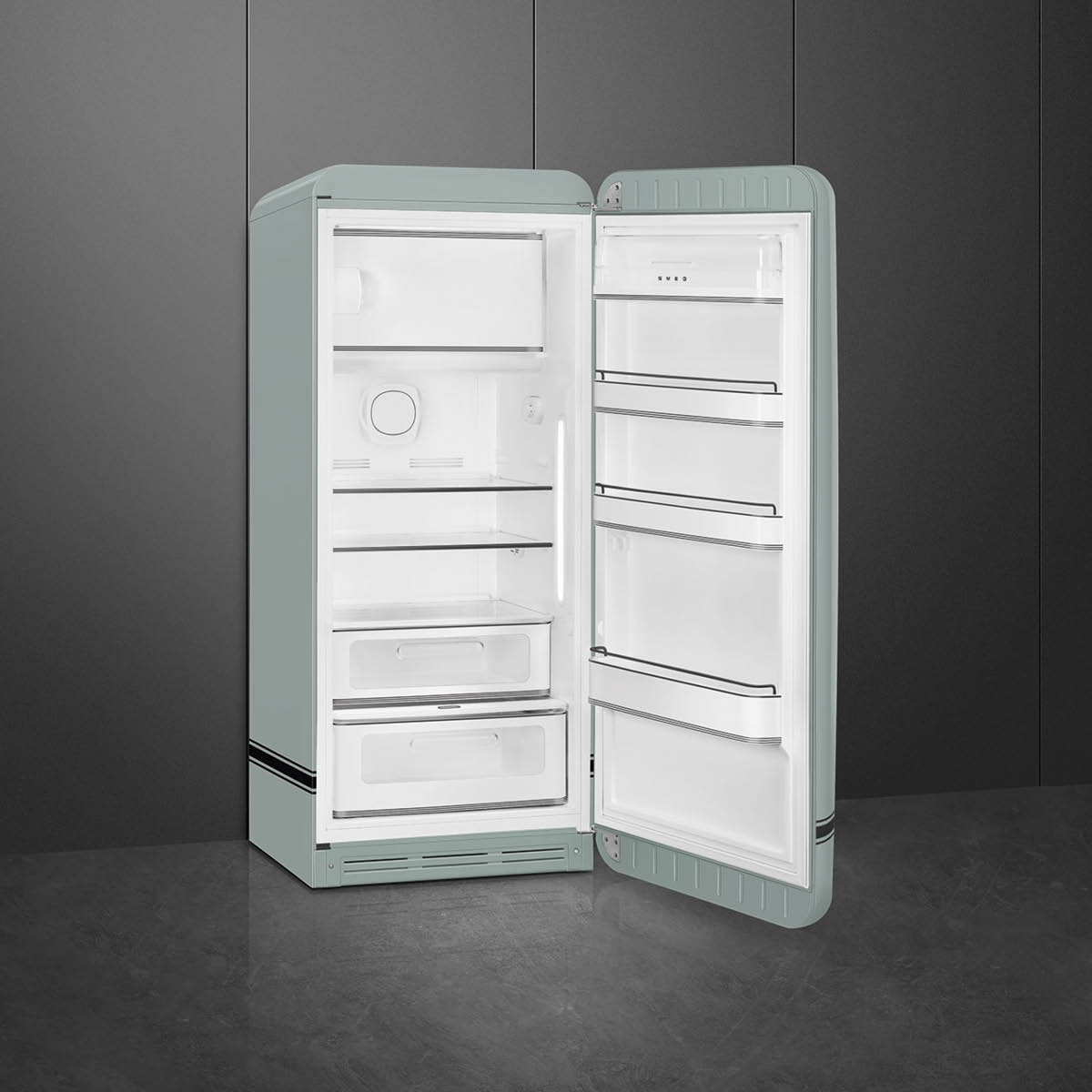 Smeg Smeg x Porsche kylskåp med frysfack Special Edition Shade Green