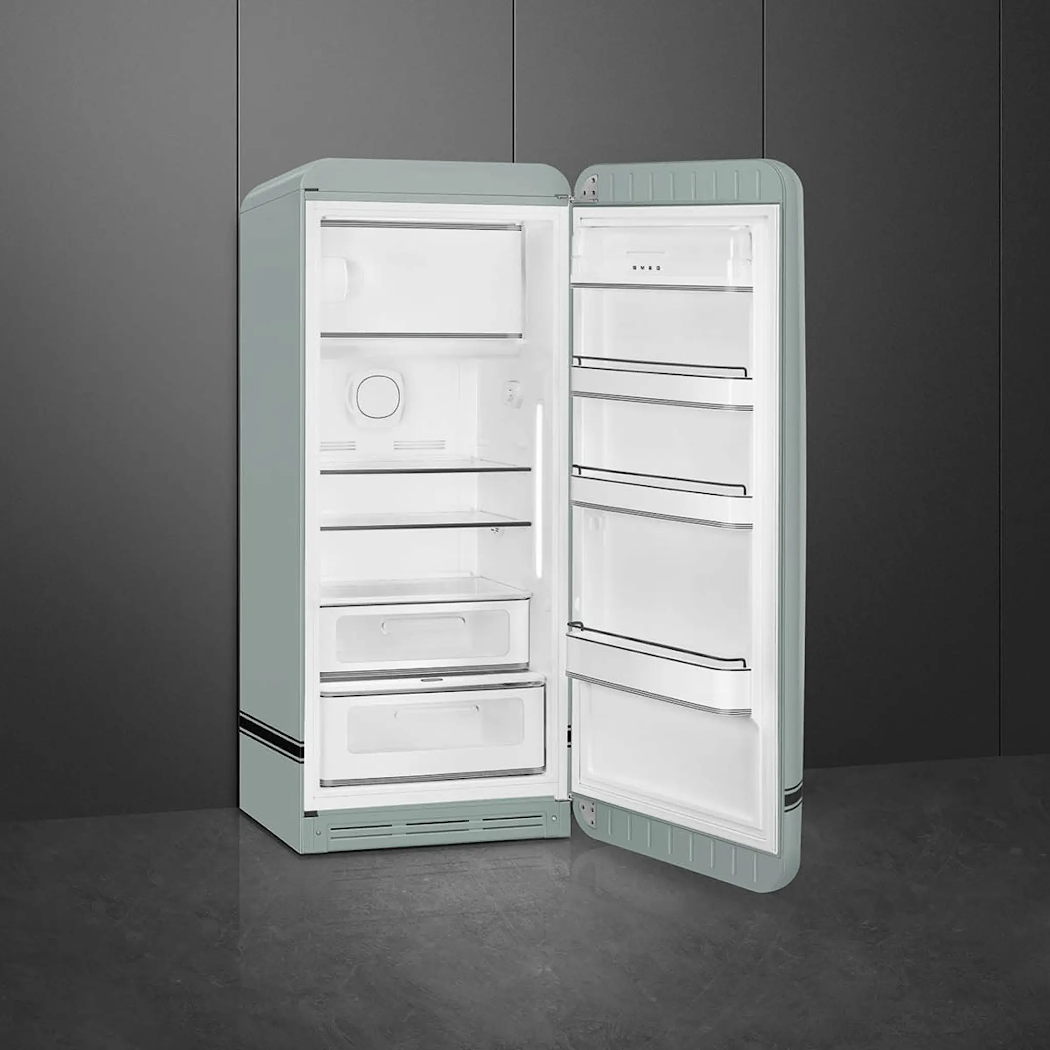 Smeg Smeg x Porsche kylskåp med frysfack Special Edition Shade Green