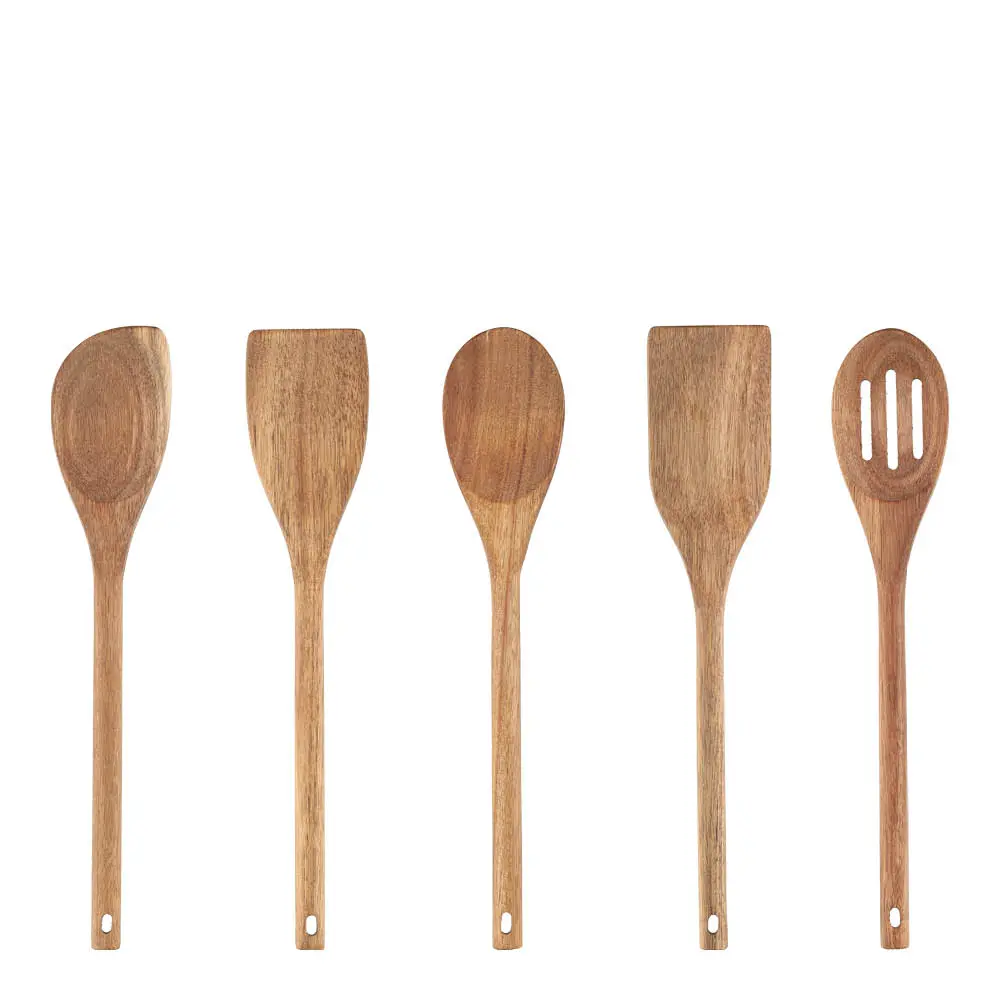 Keittiövälineet 5 osaa Akaasia