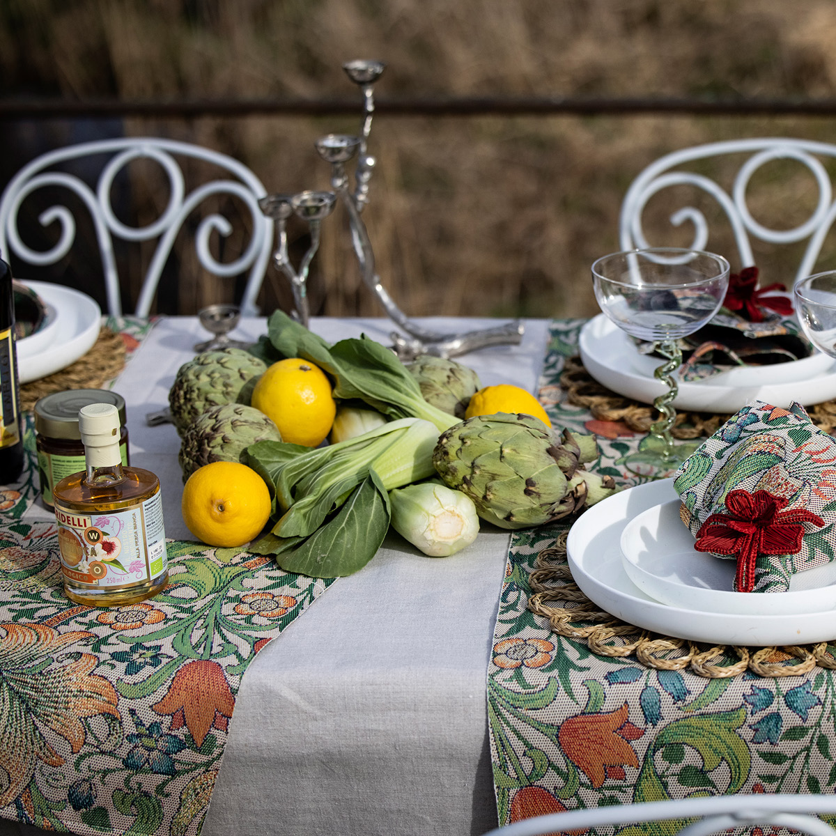 Ekelund Golden Lily servett 35x35 cm gul