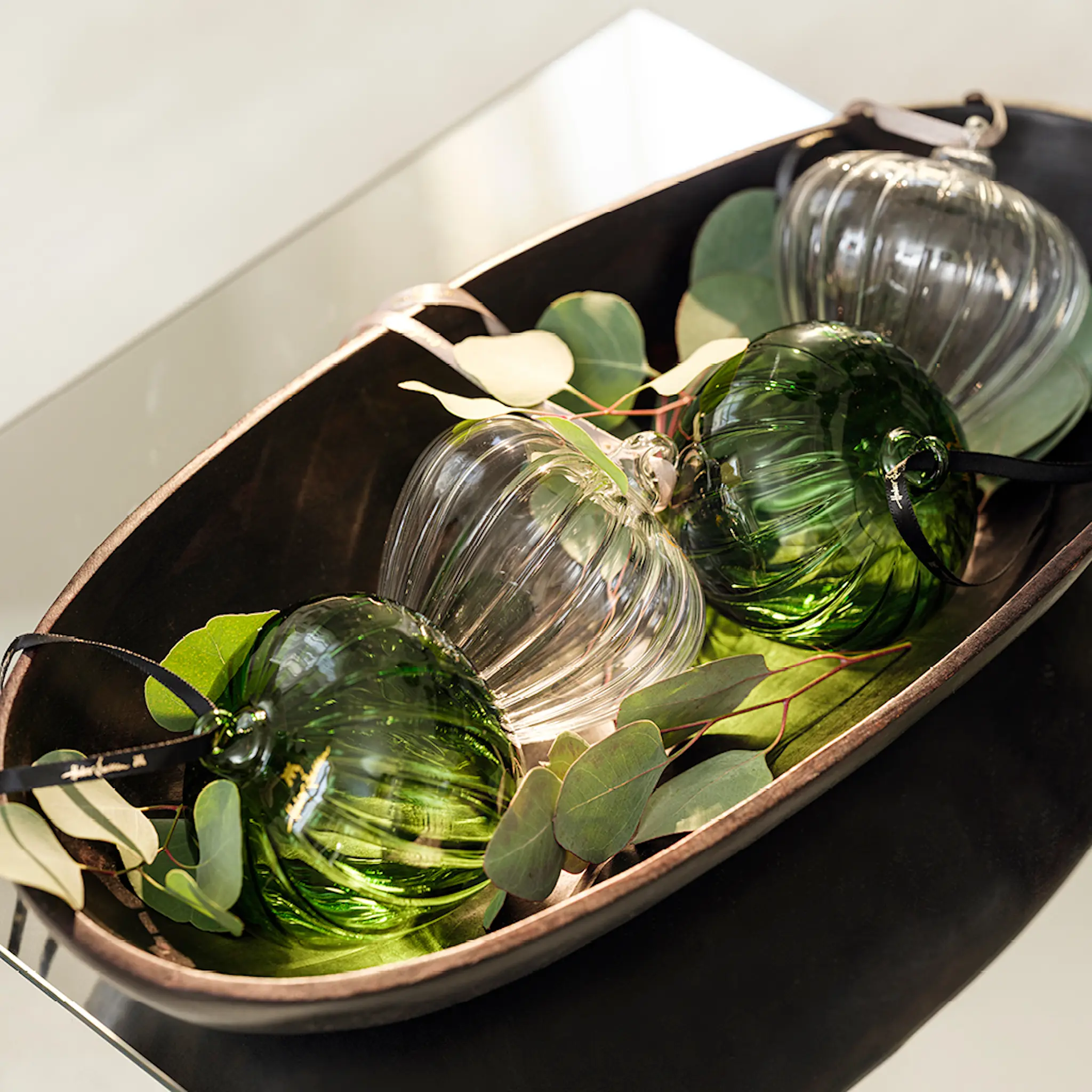 Magnor Hazel dekorkule 10 cm grønn